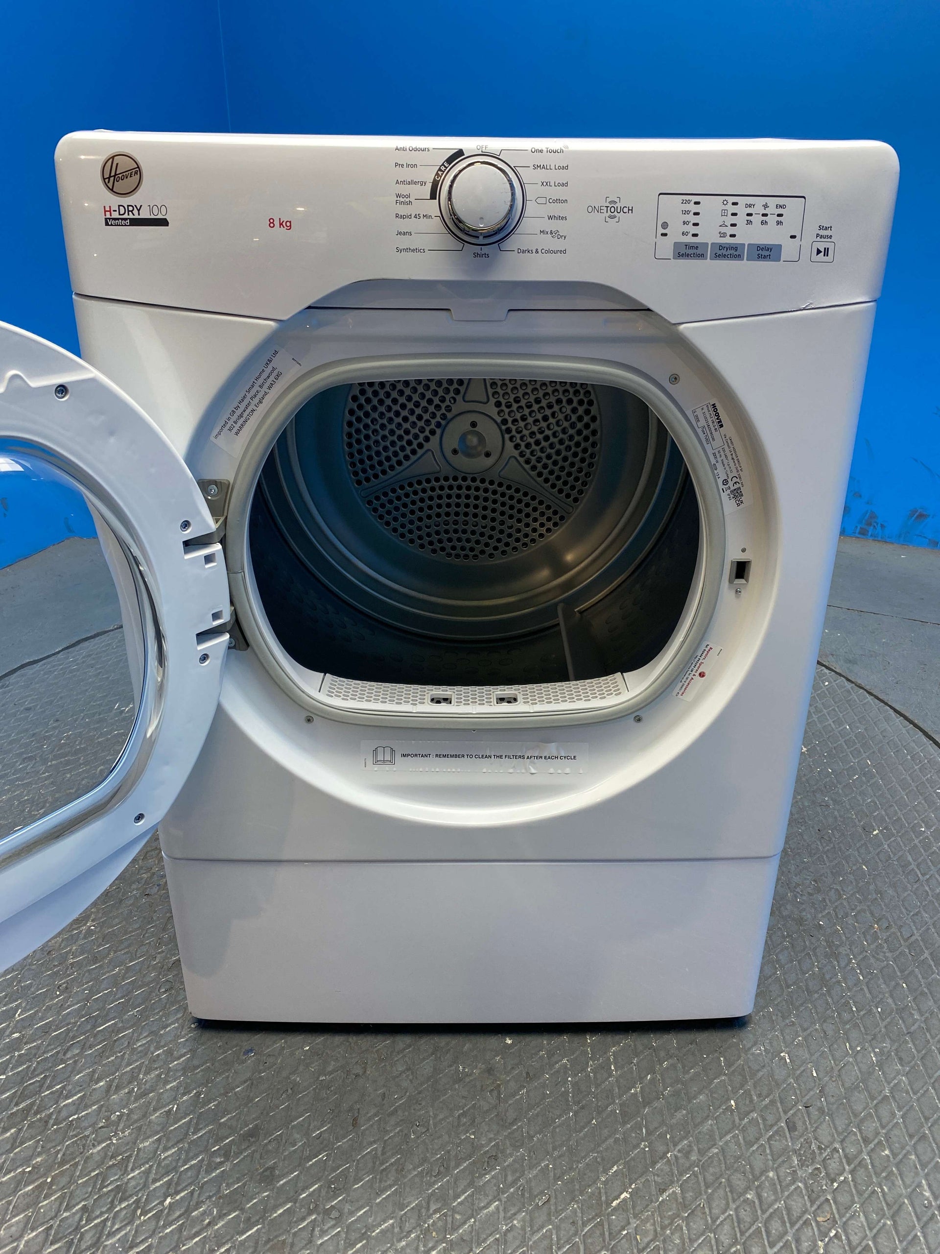 Hoover HLEV8LG 8kg Vented Tumble Dryer
