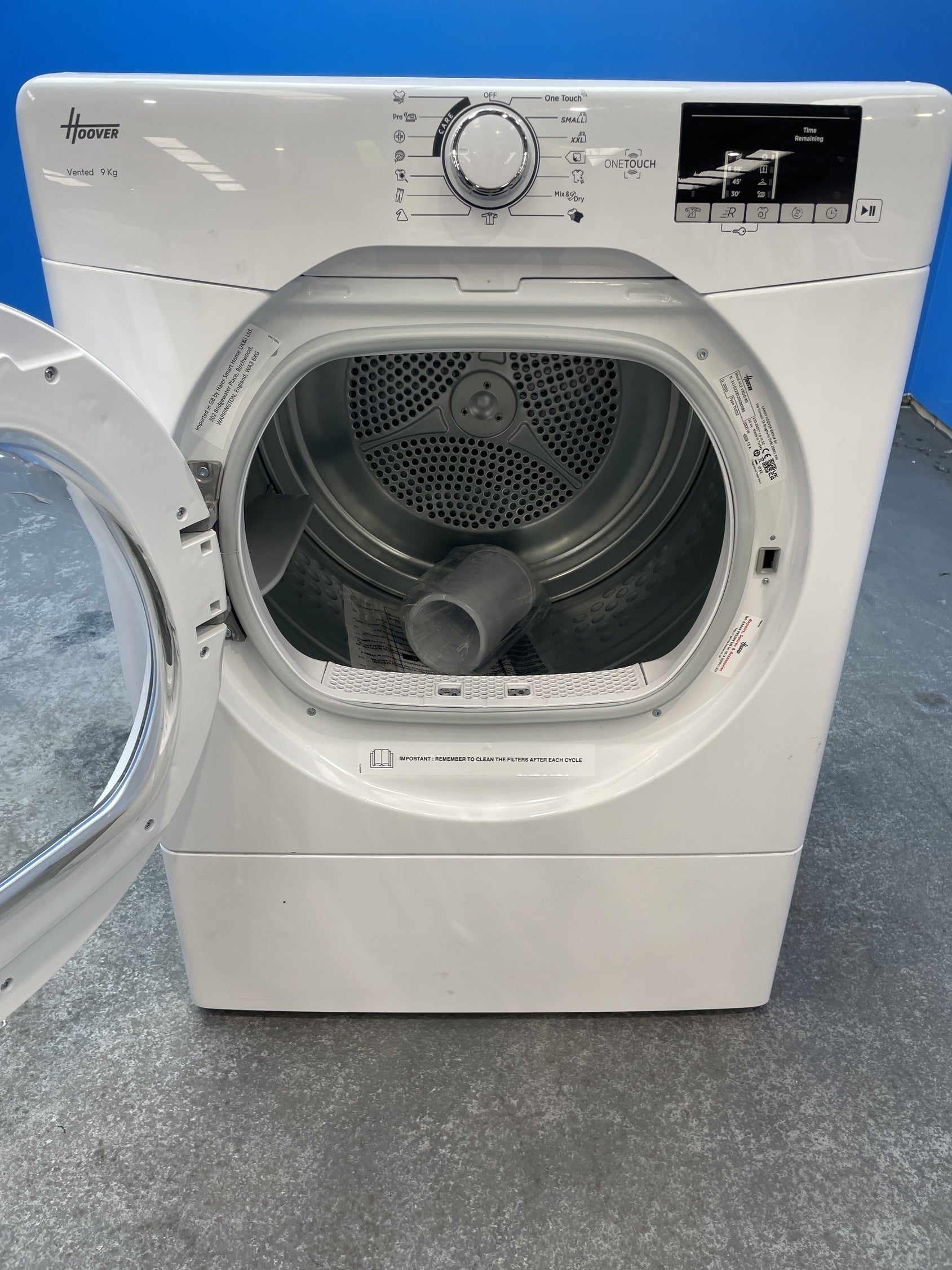 #GRC-157-971 - Hoover HLE V9DG-80 9kg Vented Tumble Dryer