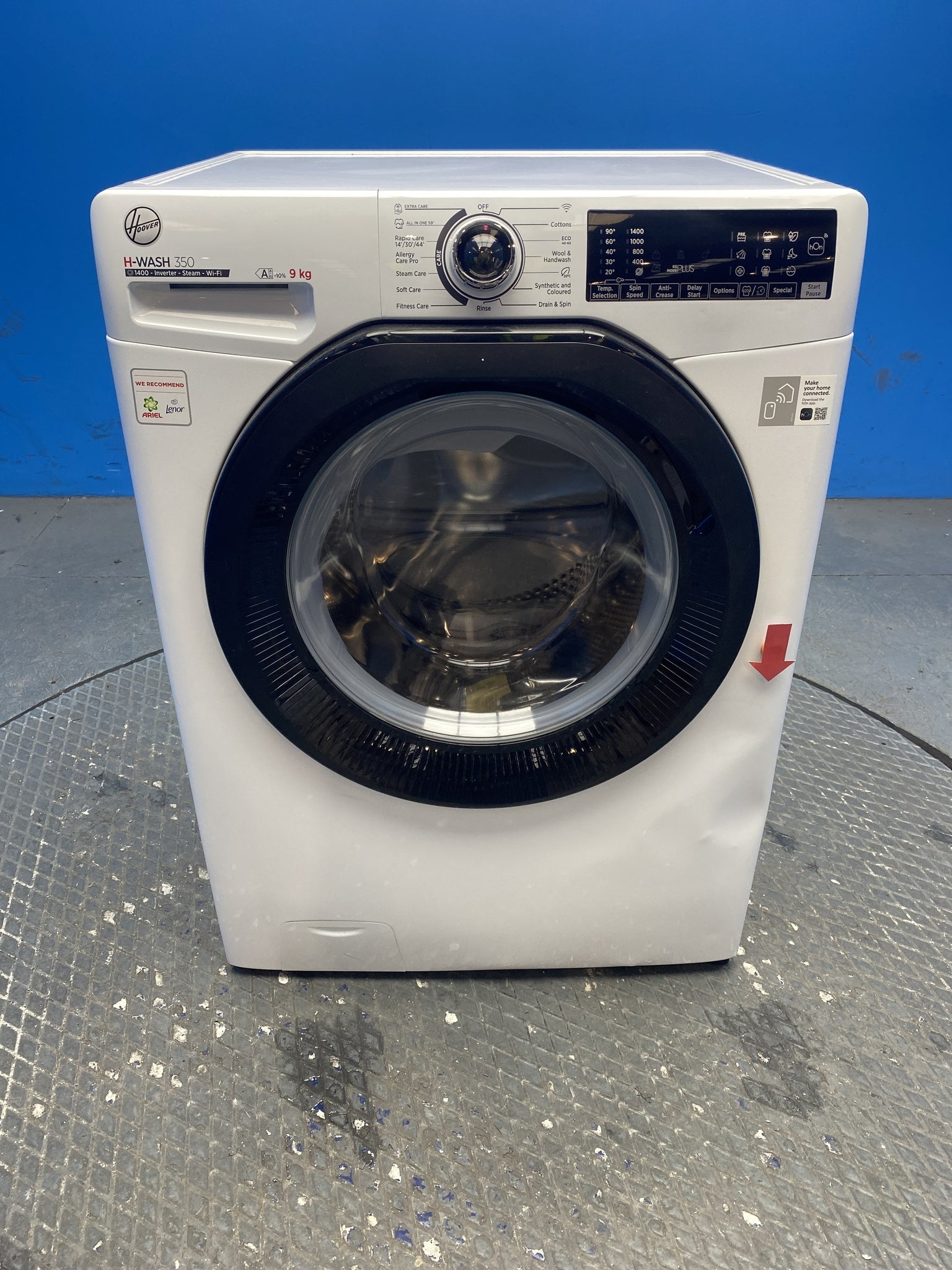 Hoover H3WPS496TAMB6 9kg 1400 Spin Washing Machine