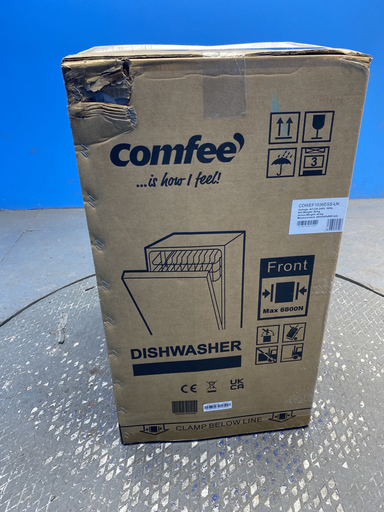 #GRC-159-954 - Comfee CDWEF1036ESS-UK 45cm Slimline 10 Place Setting Dishwasher