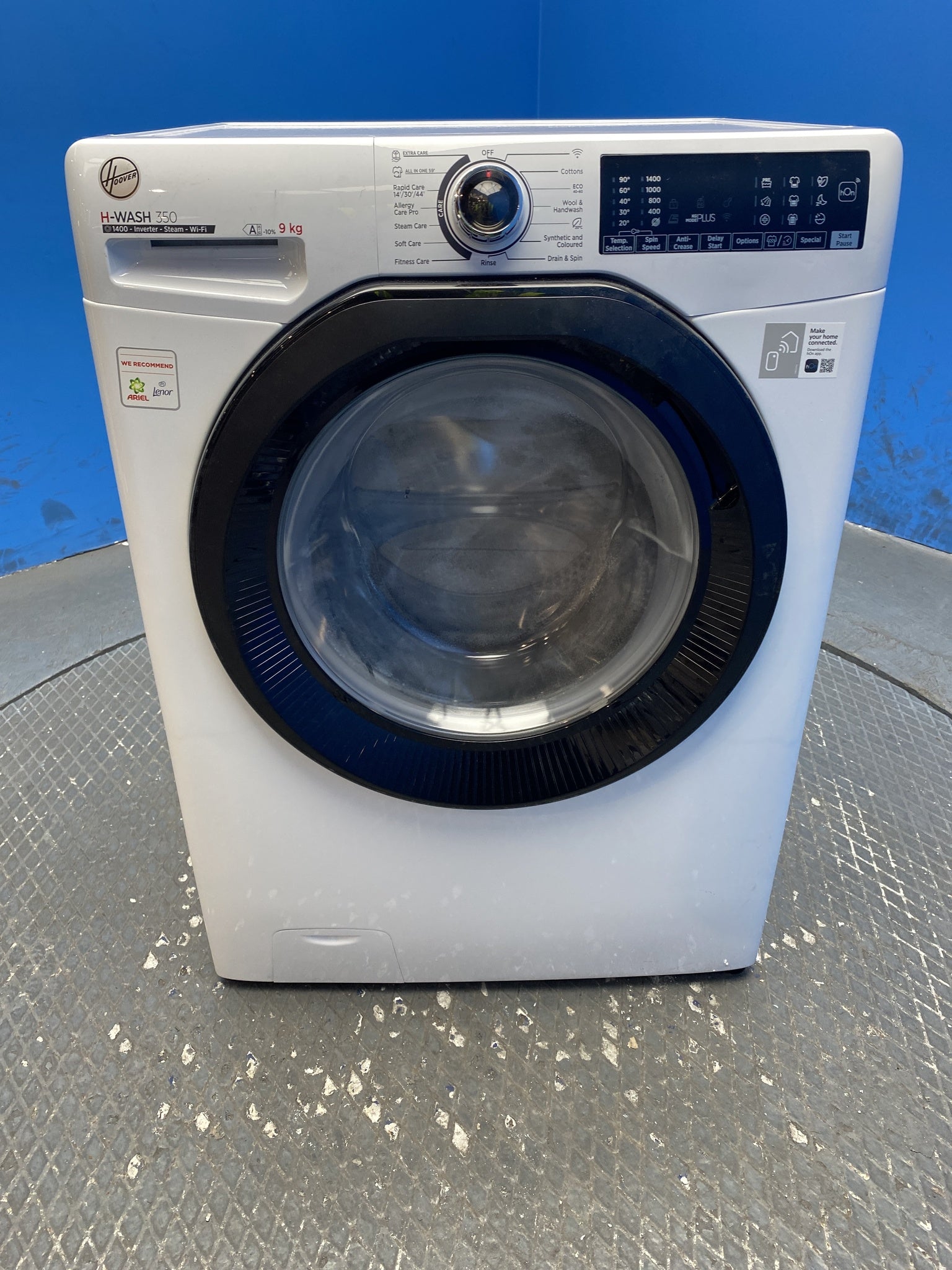 Hoover H3WPS496TAMB6 9kg 1400 Spin Washing Machine