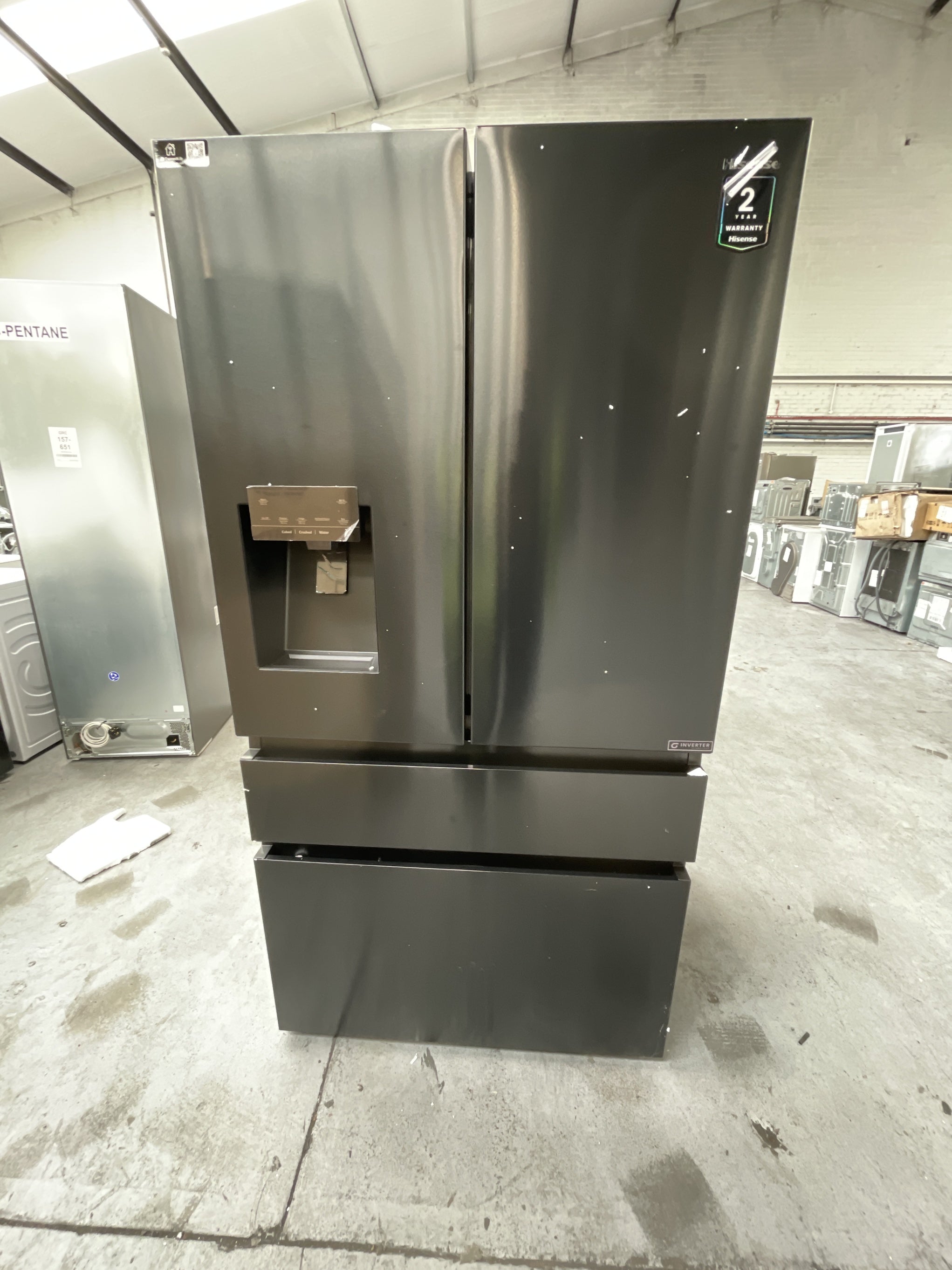 #GRC-157-214 - Hisense RF728N4SBFE PureFlat French Door Fridge Freezer