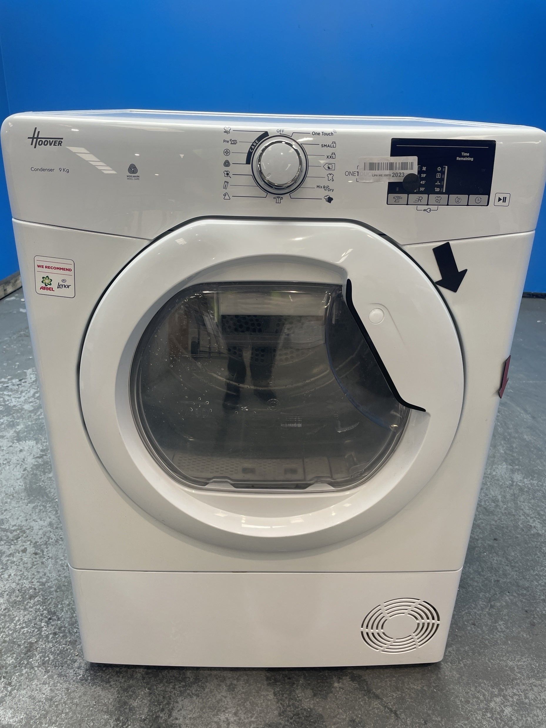 #GRC-158-622 - Hoover HLEC9DE 9kg Condenser Tumble Dryer