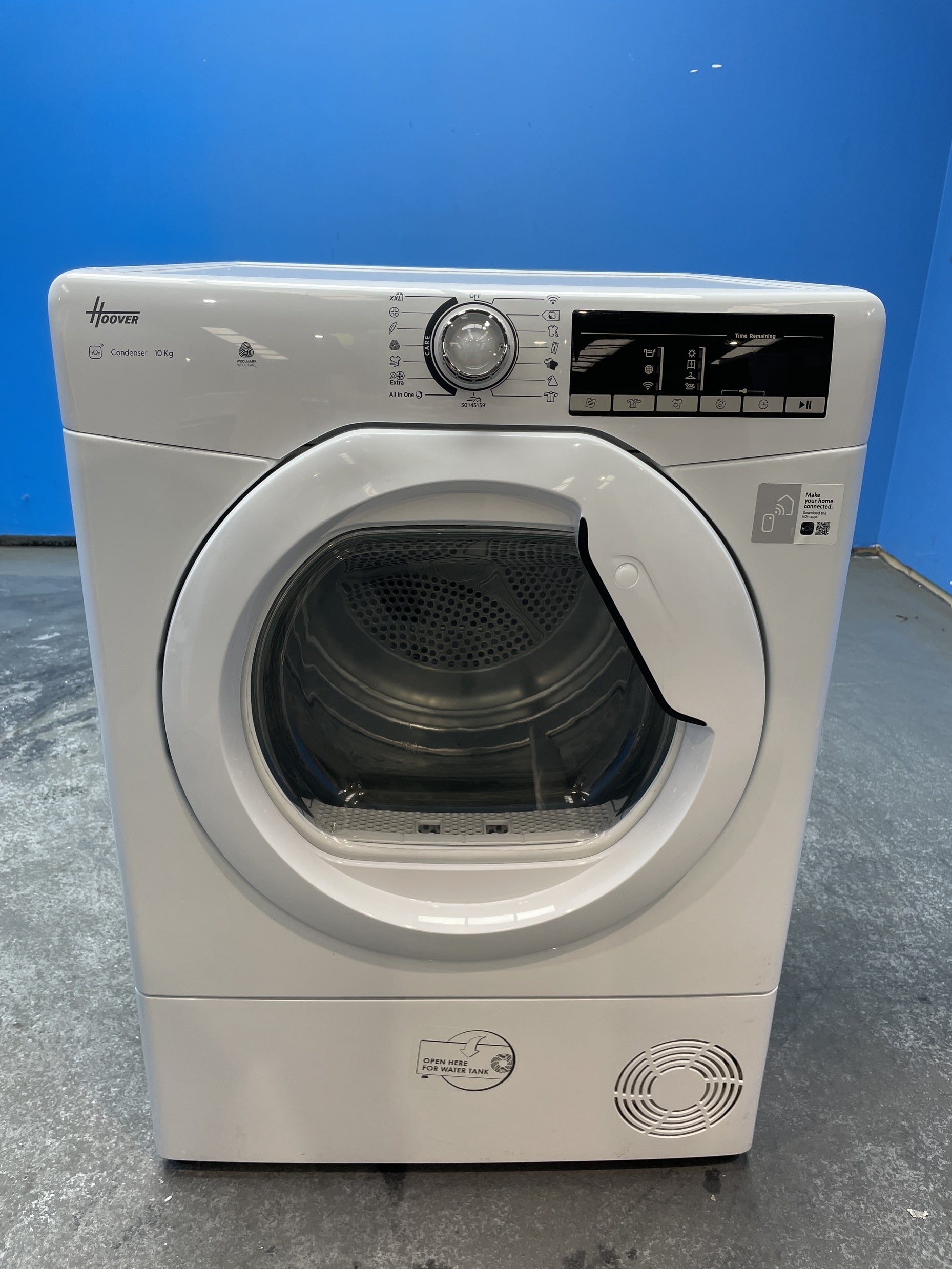 #GRC-162-744 - Hoover H-DRY 300 10kg Condenser Tumble Dryer – WiFi Connected, White