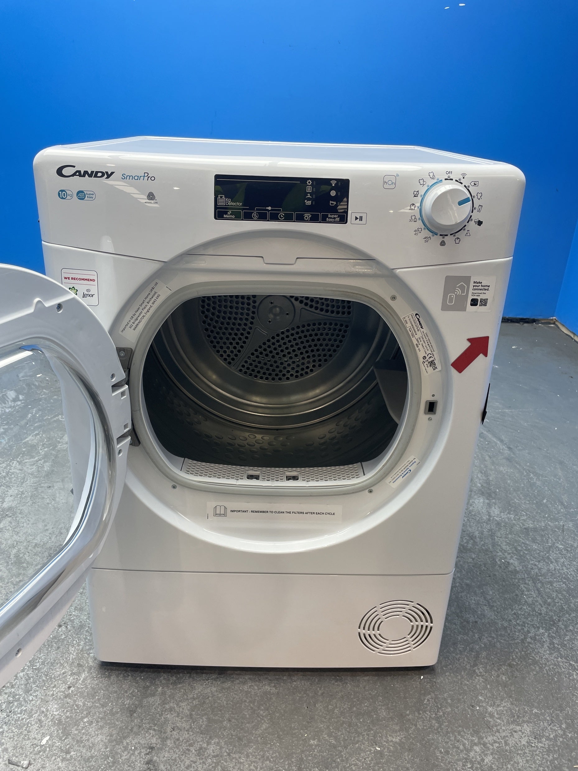 #GRC-158-653 - Candy Smart Pro CSOE C10TG 10kg Condenser Tumble Dryer