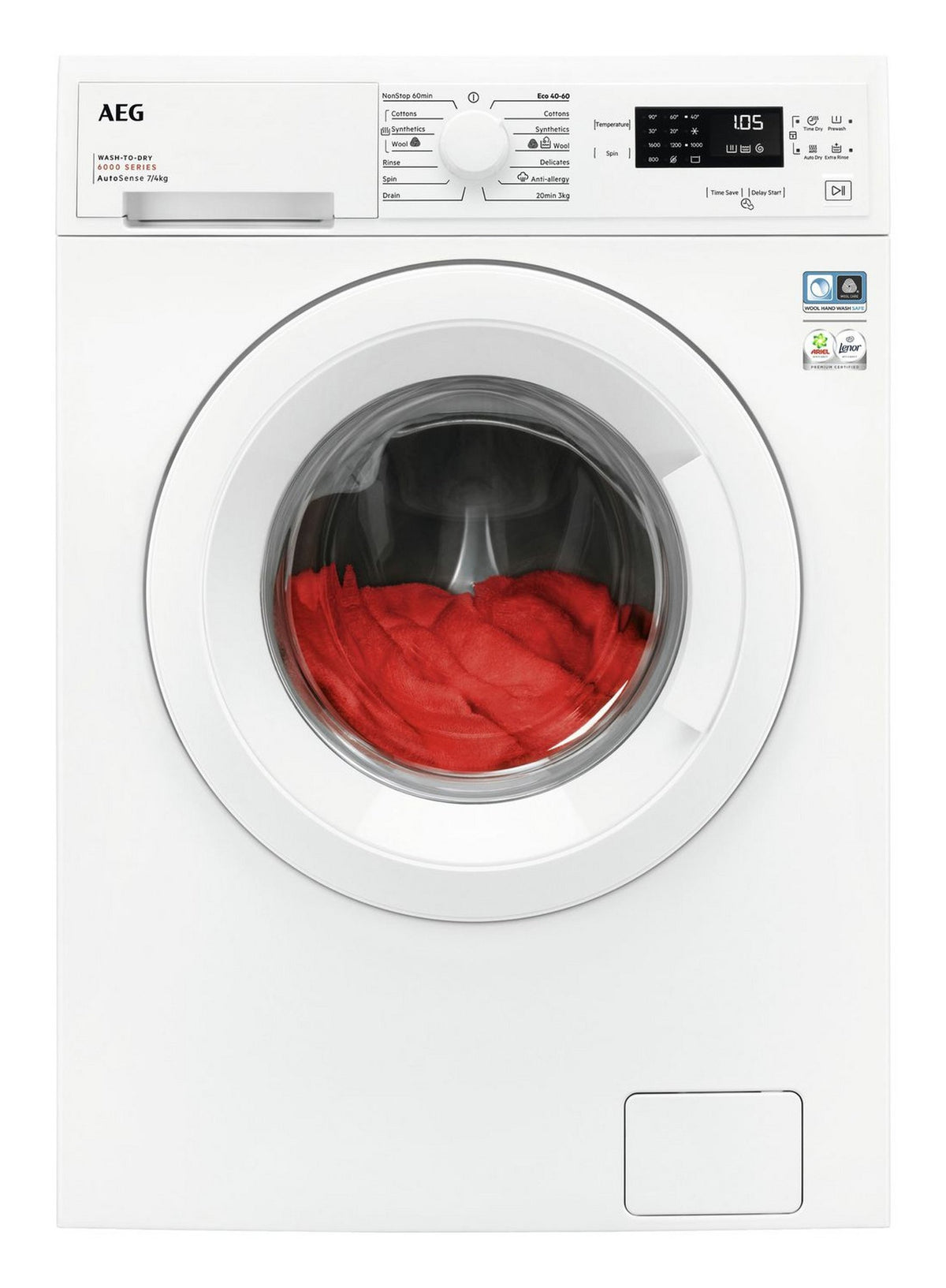 AEG 6000 Series LWX60746B 7kg/4kg 1600rpm ProSense Washer Dryer – Renew 2 U