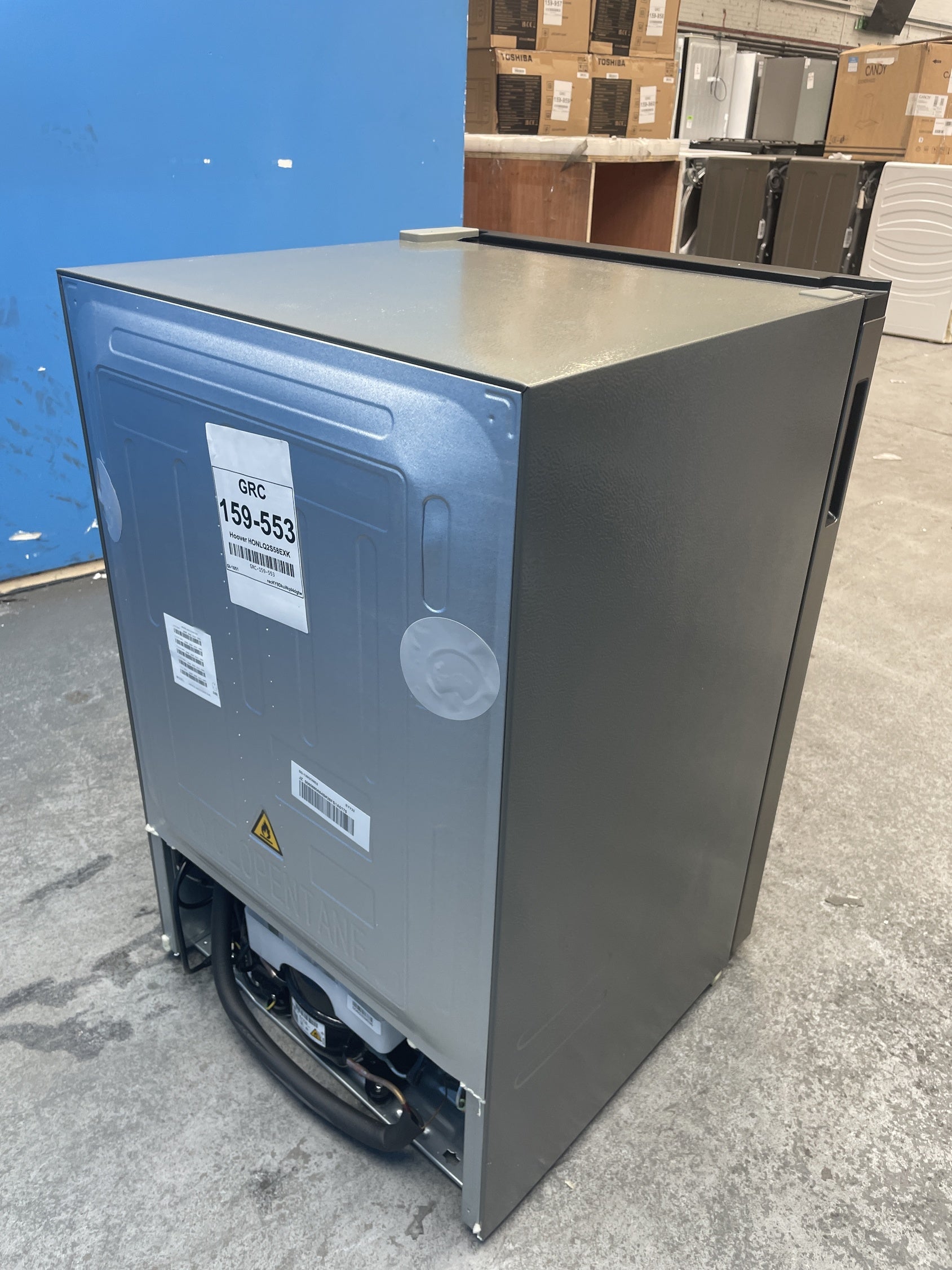 #GRC-159-553 - Hoover HONLQ2S58EXK H-FRIDGE 300 Mini 129L Undercounter Fridge