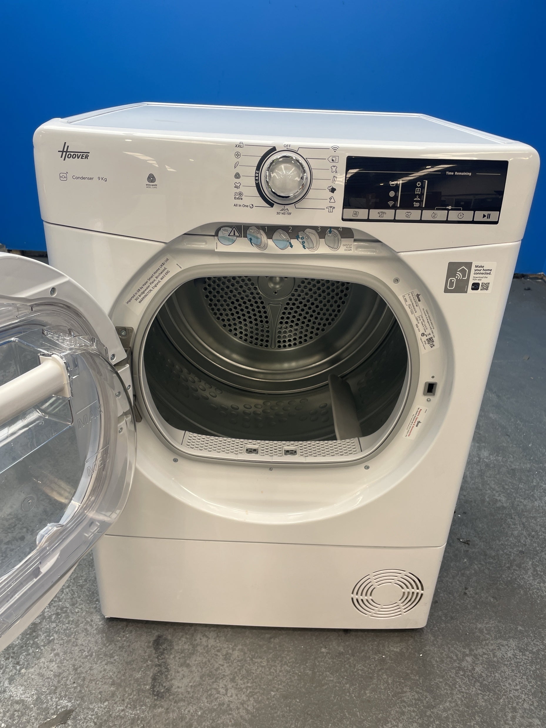 #GRC-158-618 - Hoover HLEC9TE 9kg Condenser Tumble Dryer