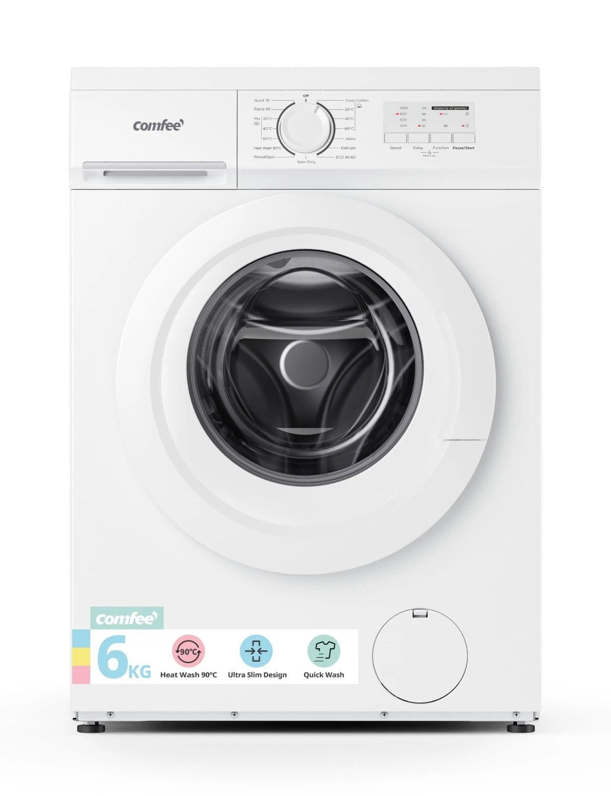 Comfee CFE10EW60/W Slim 6kg 1000rpm Washing Machine – Renew 2 U
