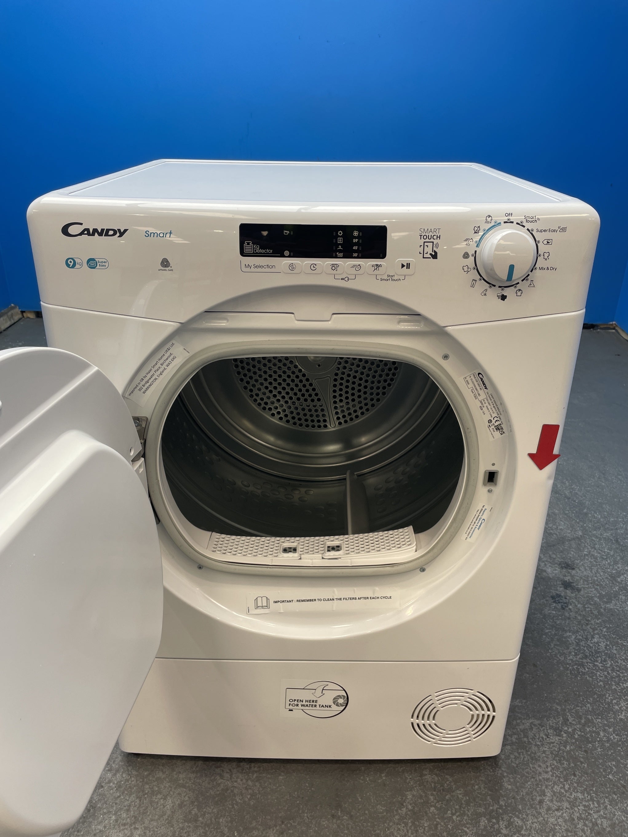 #GRC-161-902 - Candy CSE C9DF 9kg Condenser Smart Pro Tumble Dryer