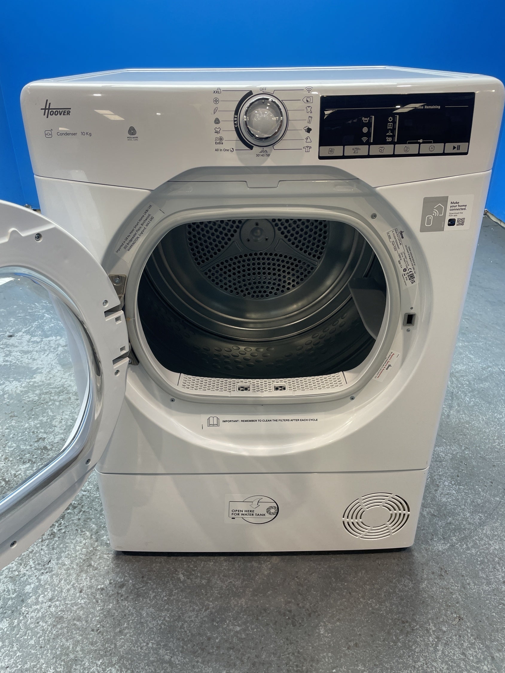 #GRC-154-200 - Hoover HLEC10TG 10kg Condenser Tumble Dryer
