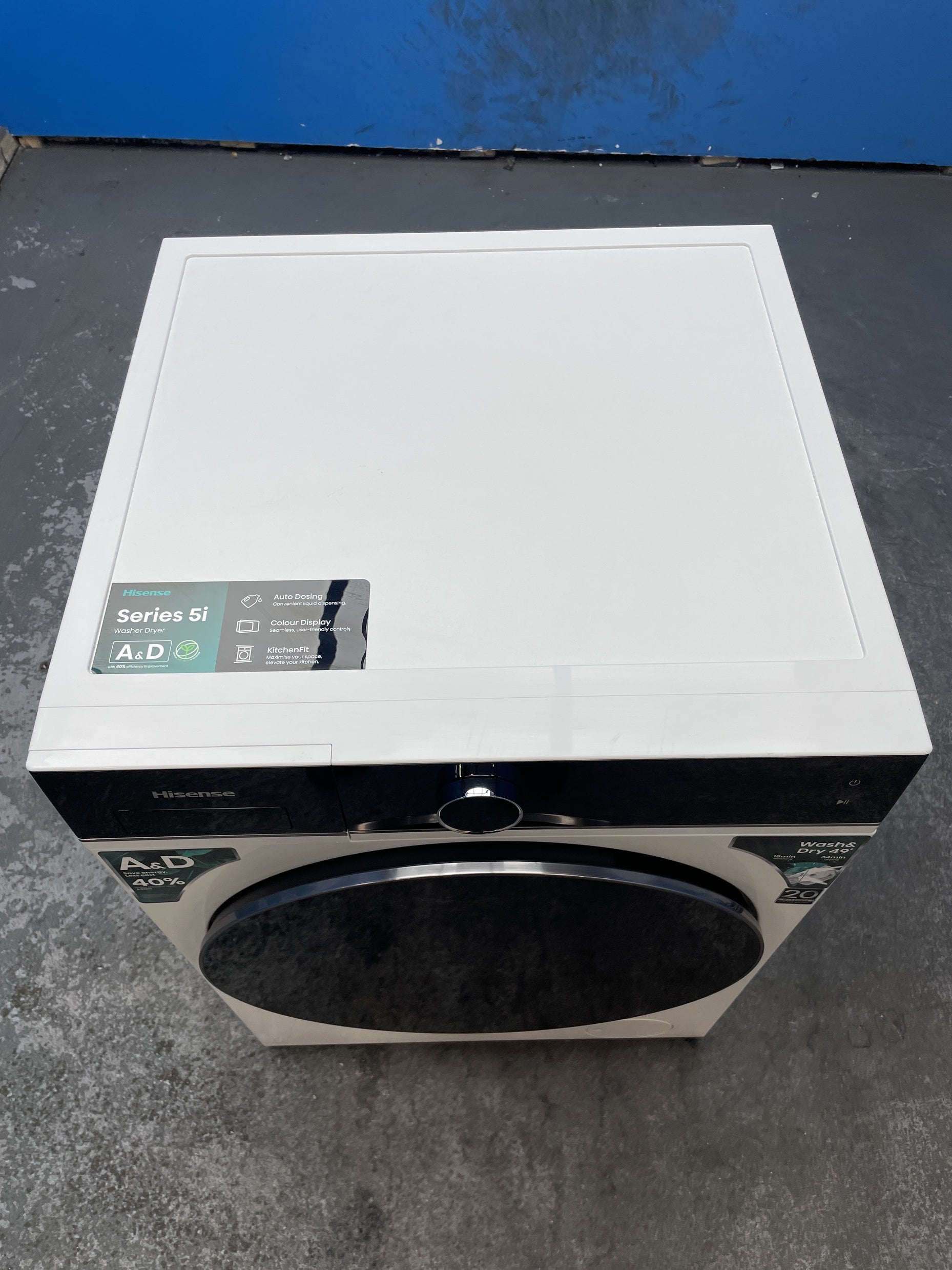 #GRC-159-655 - Hisense WD5I1245BWR 5i Series 12/8kg 1400rpm Washer Dryer