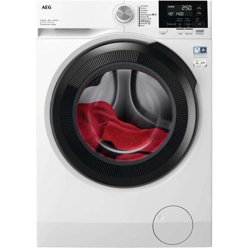 AEG LWR7185M4B ProSteam 8/5kg 1400rpm Washer Dryer