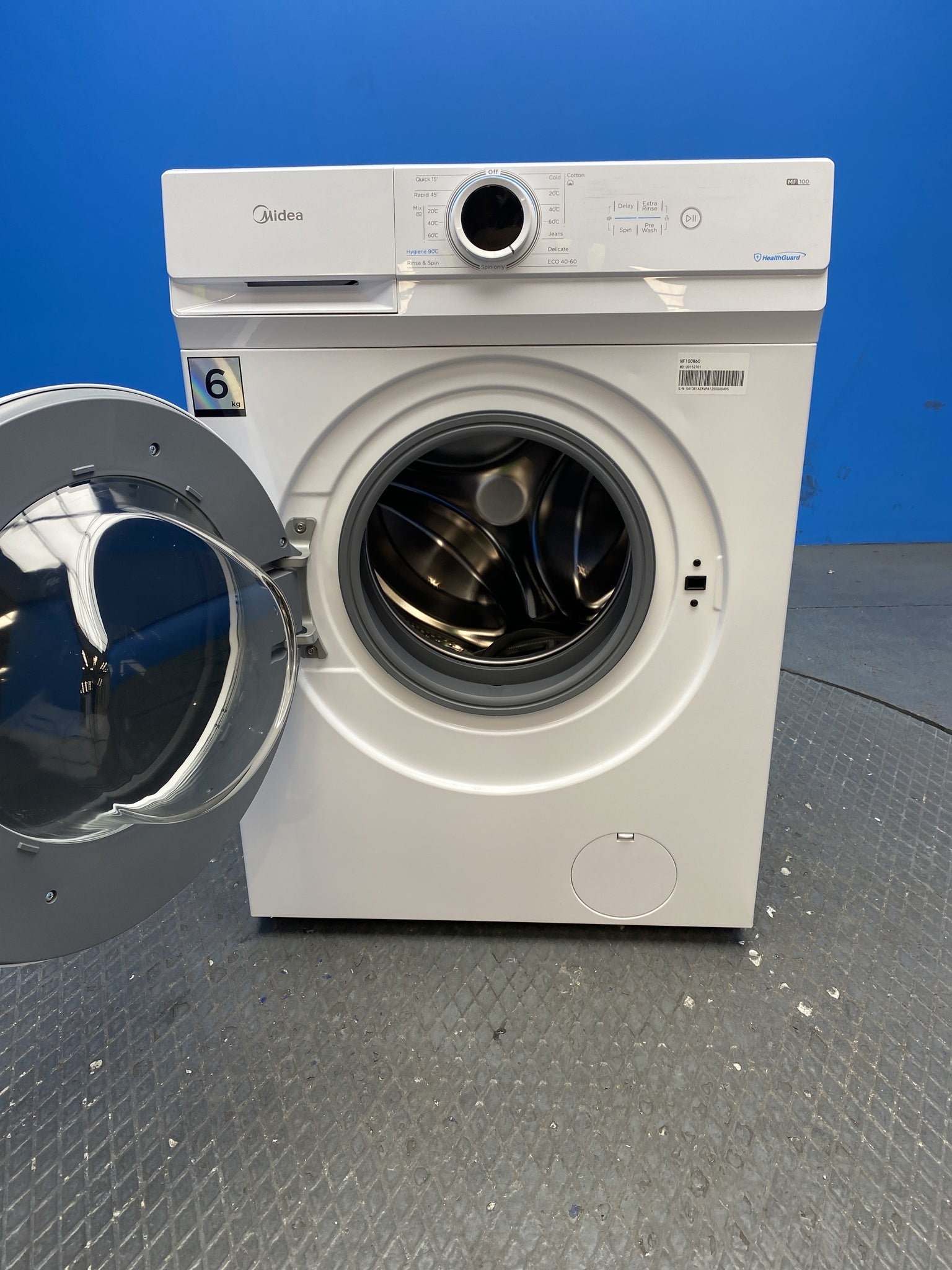 Midea MF100W60 6kg 1000 Spin Washing Machine with Lunar Dial