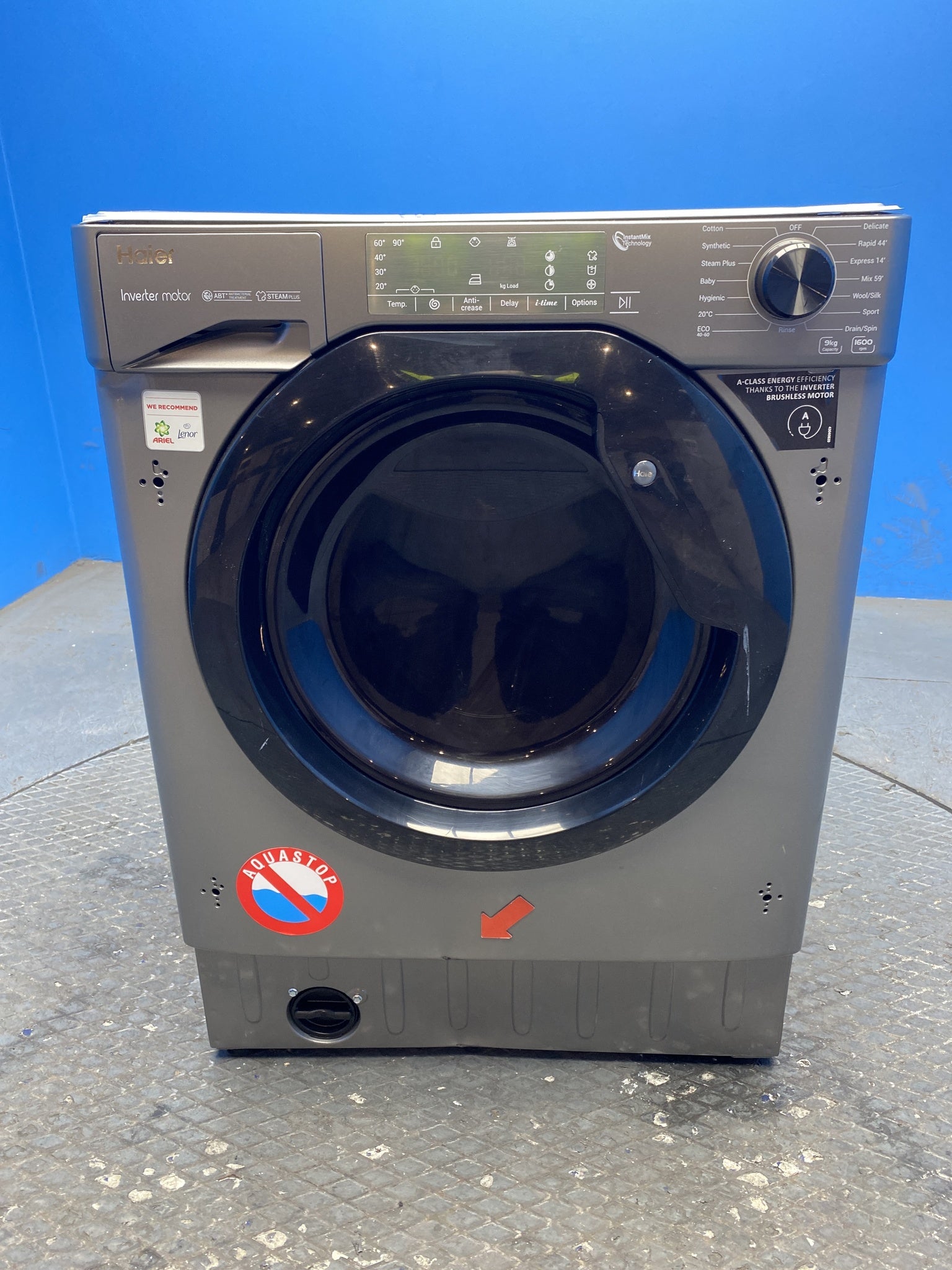 Haier HWQ90B416FWBR Series 4 Integrated 9kg 1600 Spin Washing Machine