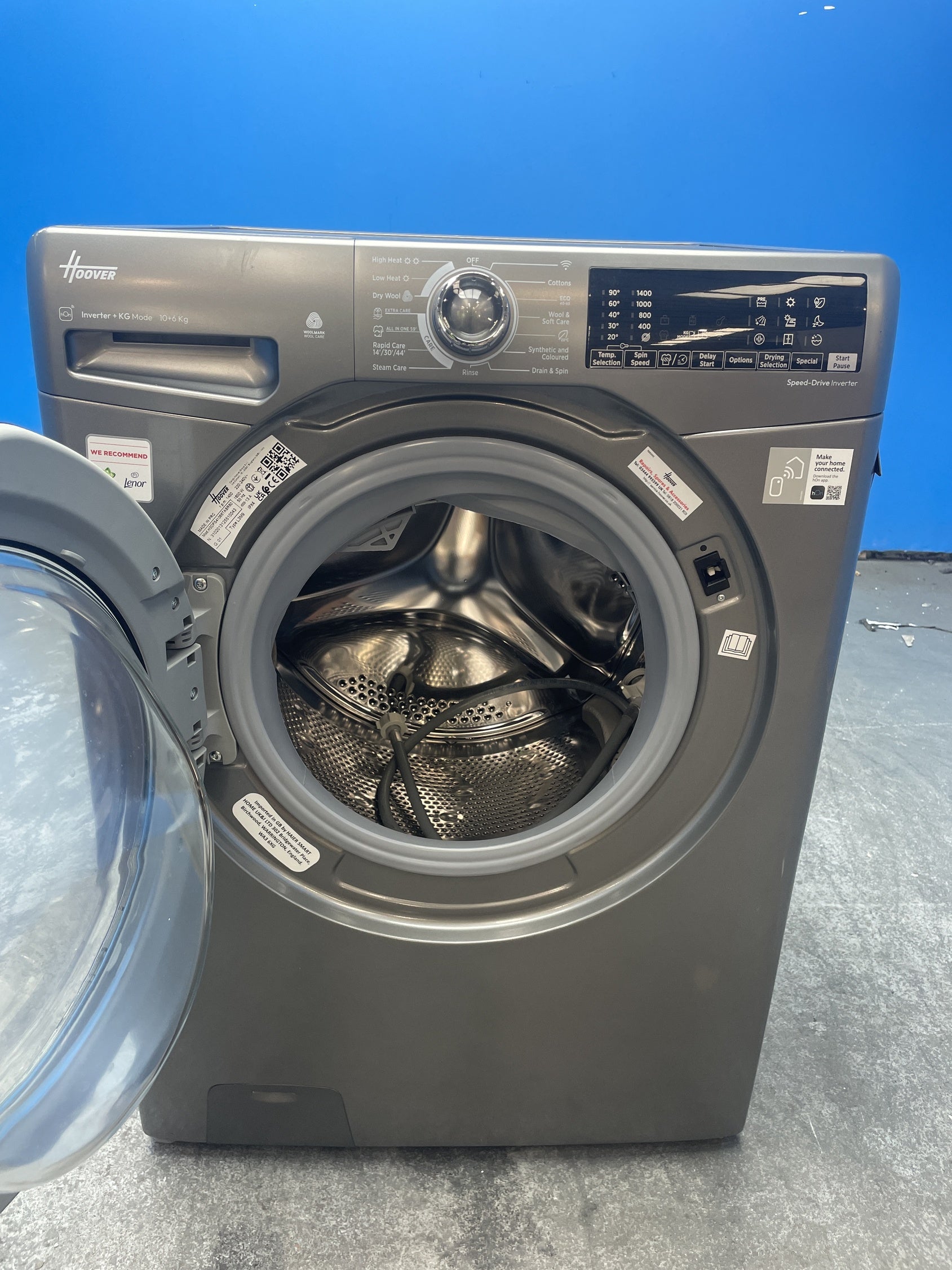 #GRC-159-311 - Hoover H3DPS41066TABR80 10kg / 6kg 1400 Spin Washer Dryer