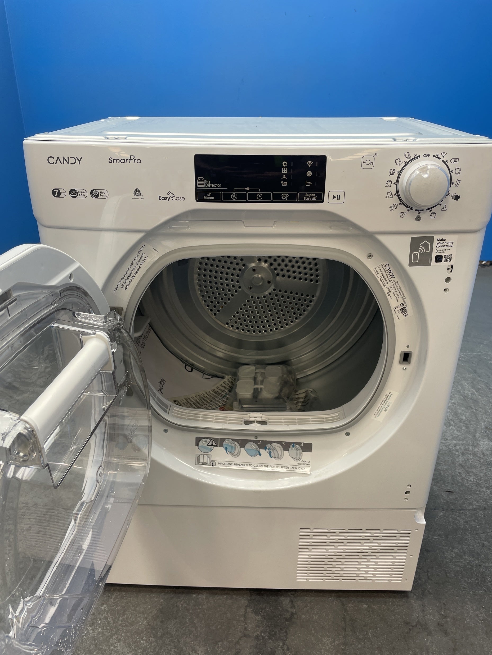 #GRC-160-256 - Candy BCTD H7A1TE-80 7kg Built In Heat Pump Tumble Dryer