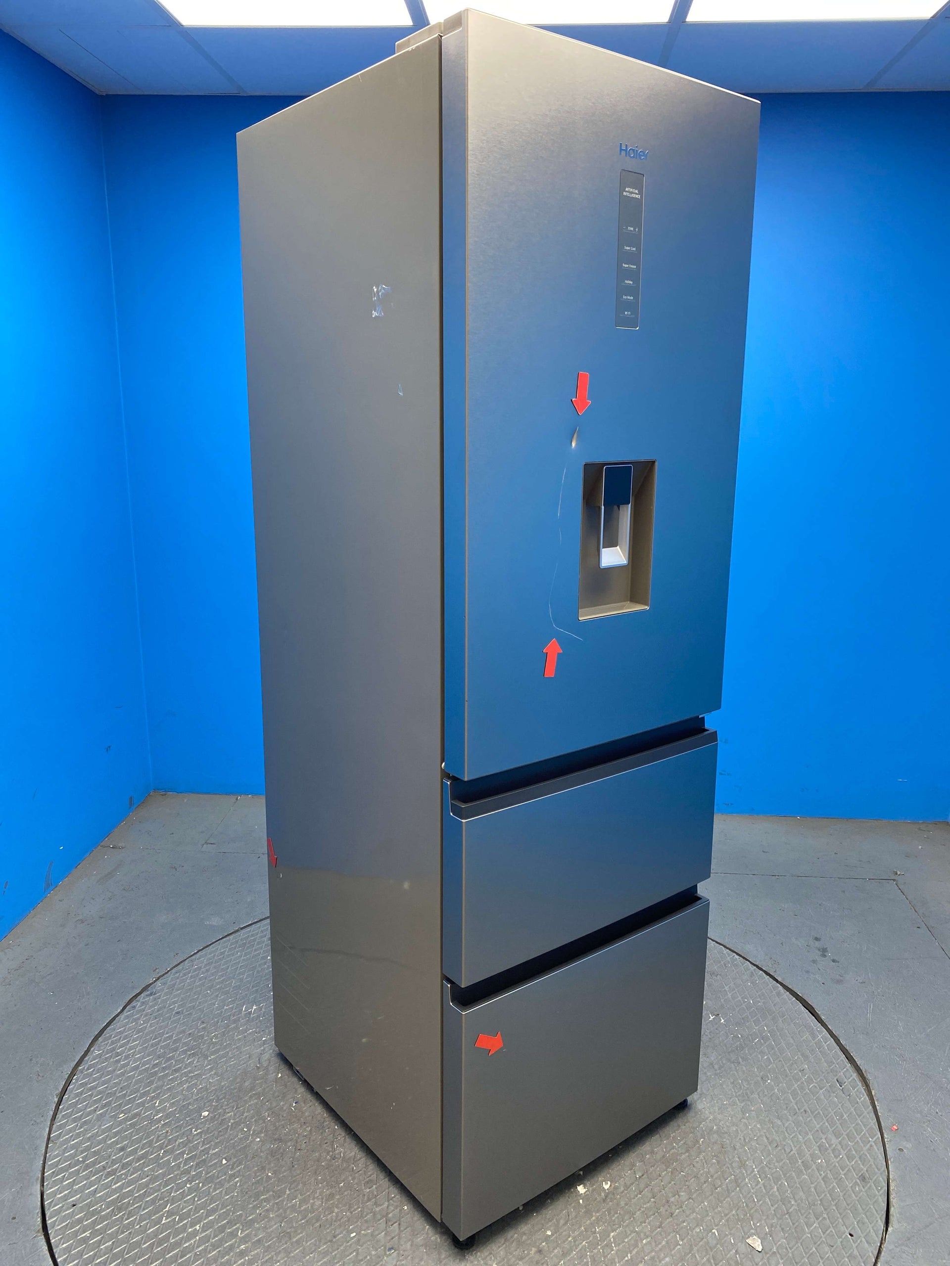 Haier HTW5618DWMG Series 5 357 Litre 3 Door Combi Fridge Freezer