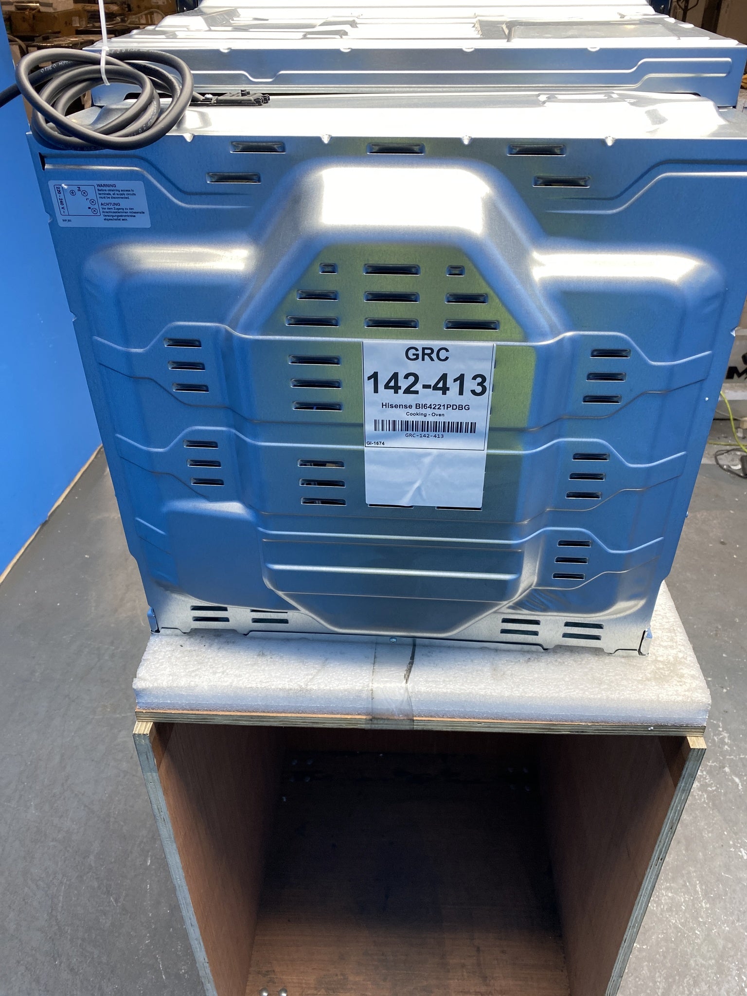 Hisense Hi4 BlackLine BI64221PDBG Built-in Single Pyrolytic Oven