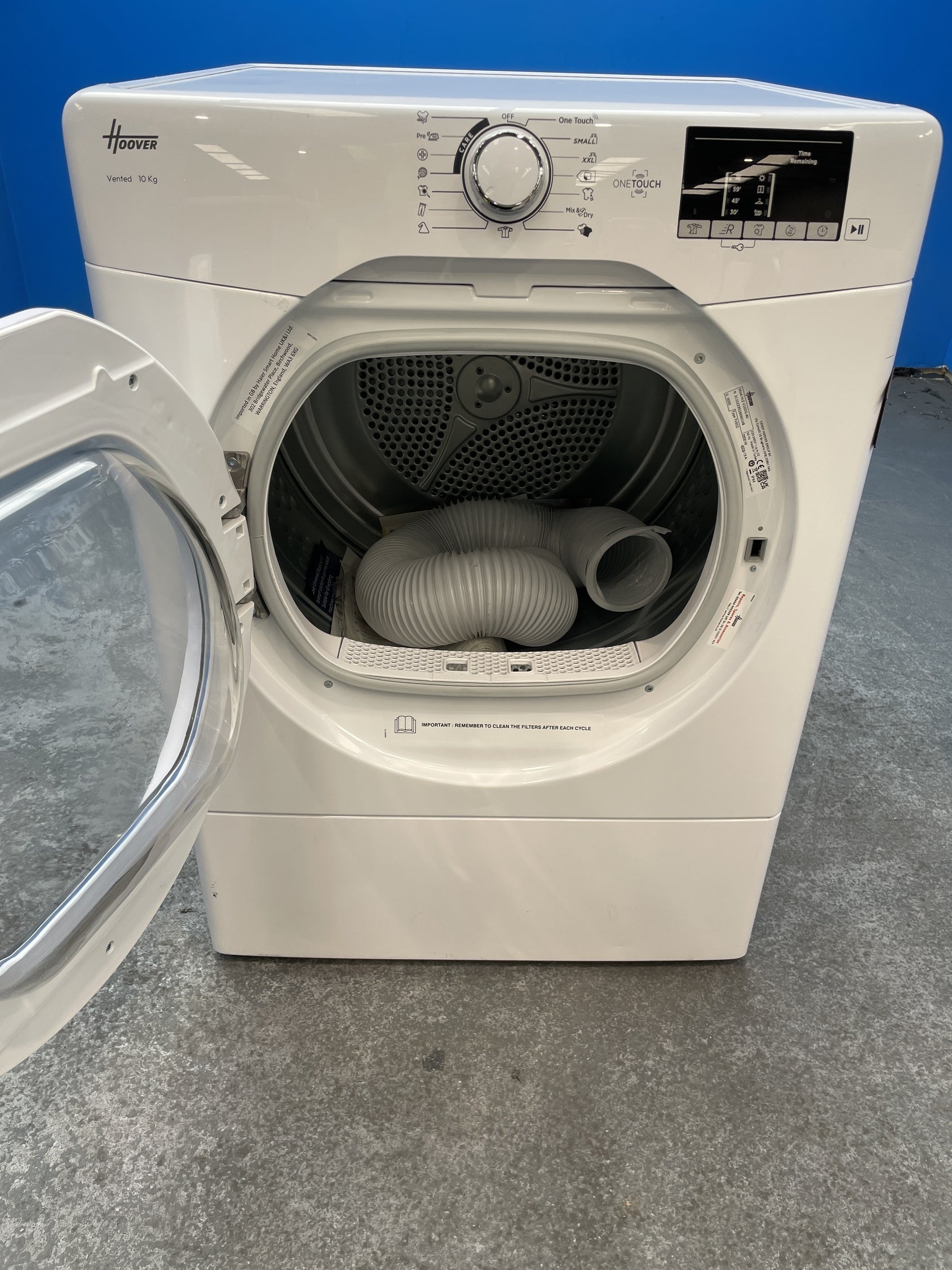 #GRC-157-725 - Hoover HLE V10DG-80 10kg Vented Tumble Dryer