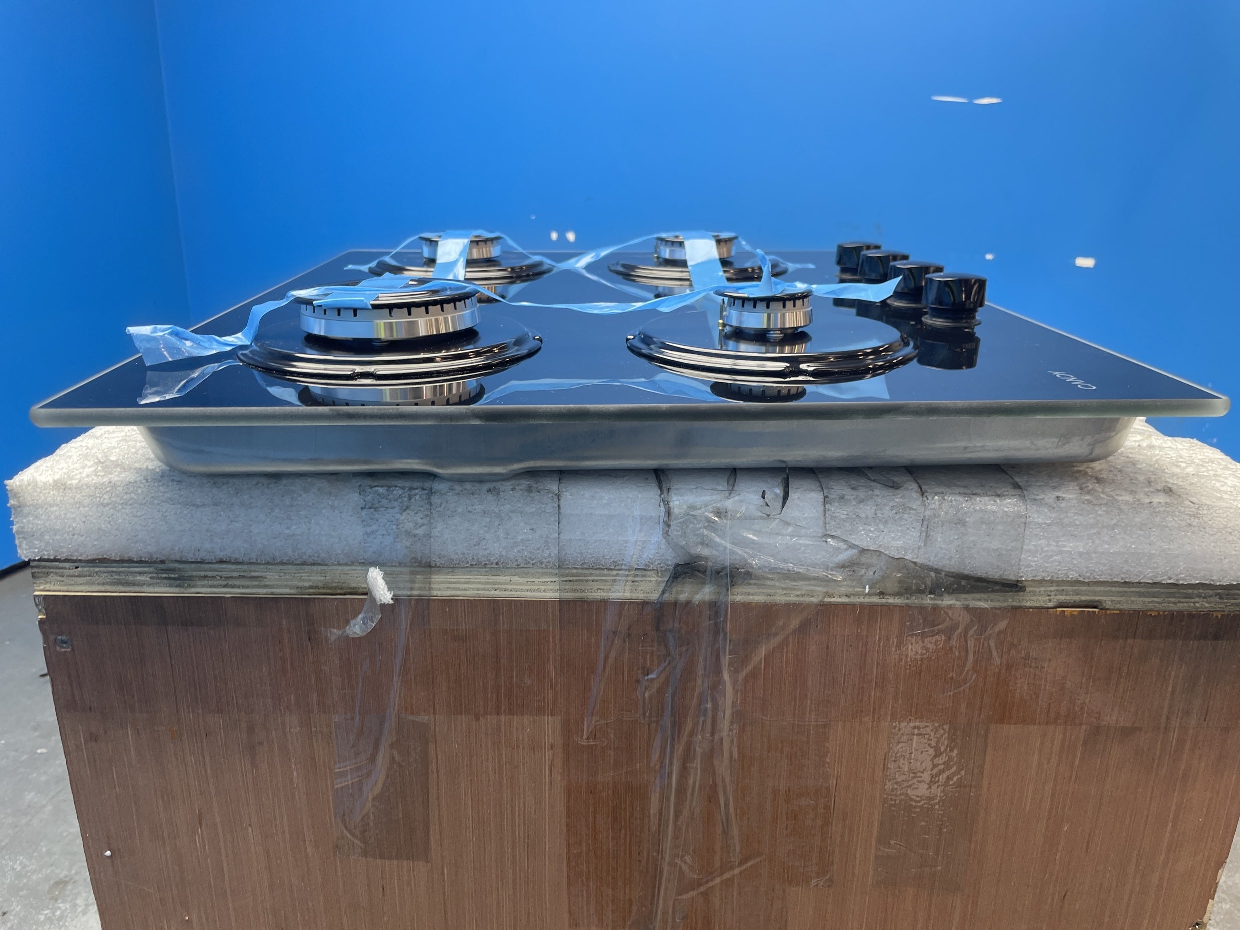 #GRC-159-045 - Candy CVW6BB Built-in 60cm 4 Burner Gas on Glass Hob