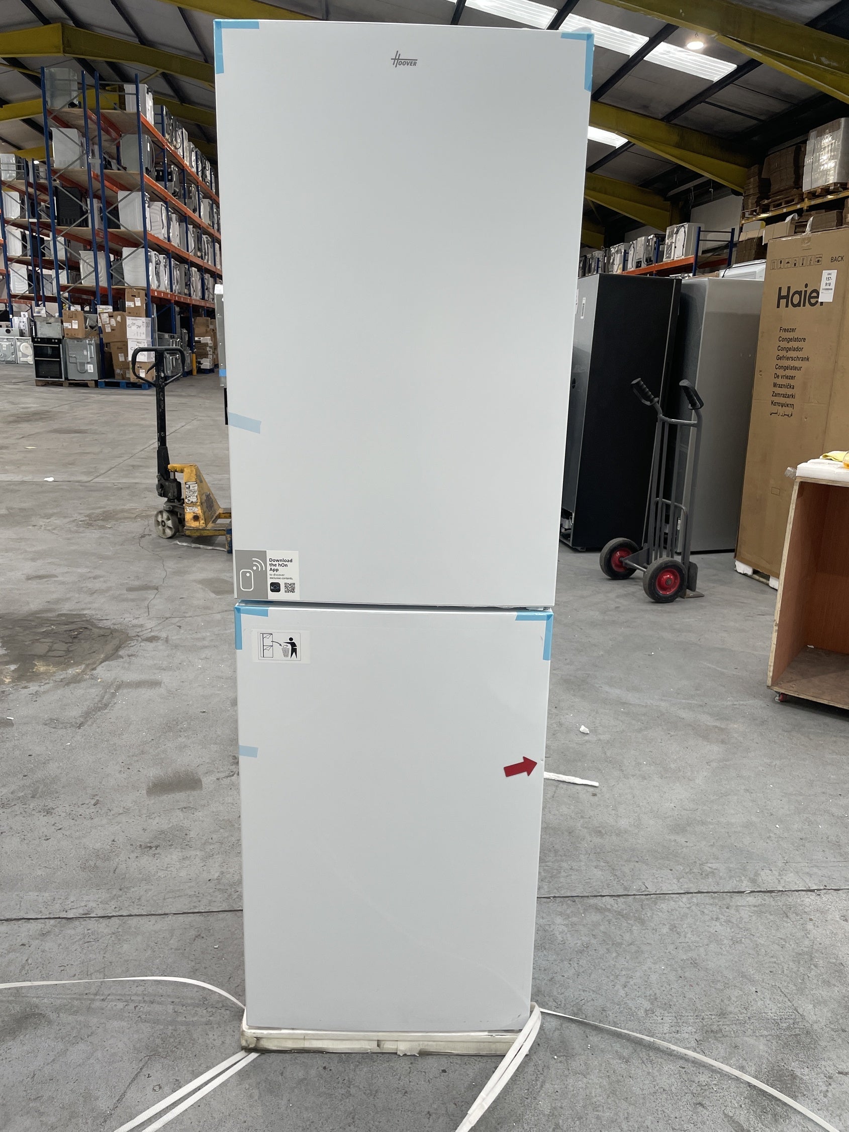#GRC-157-911 - Hoover HOCT3L517EWK 252 Litre Combi Fridge Freezer