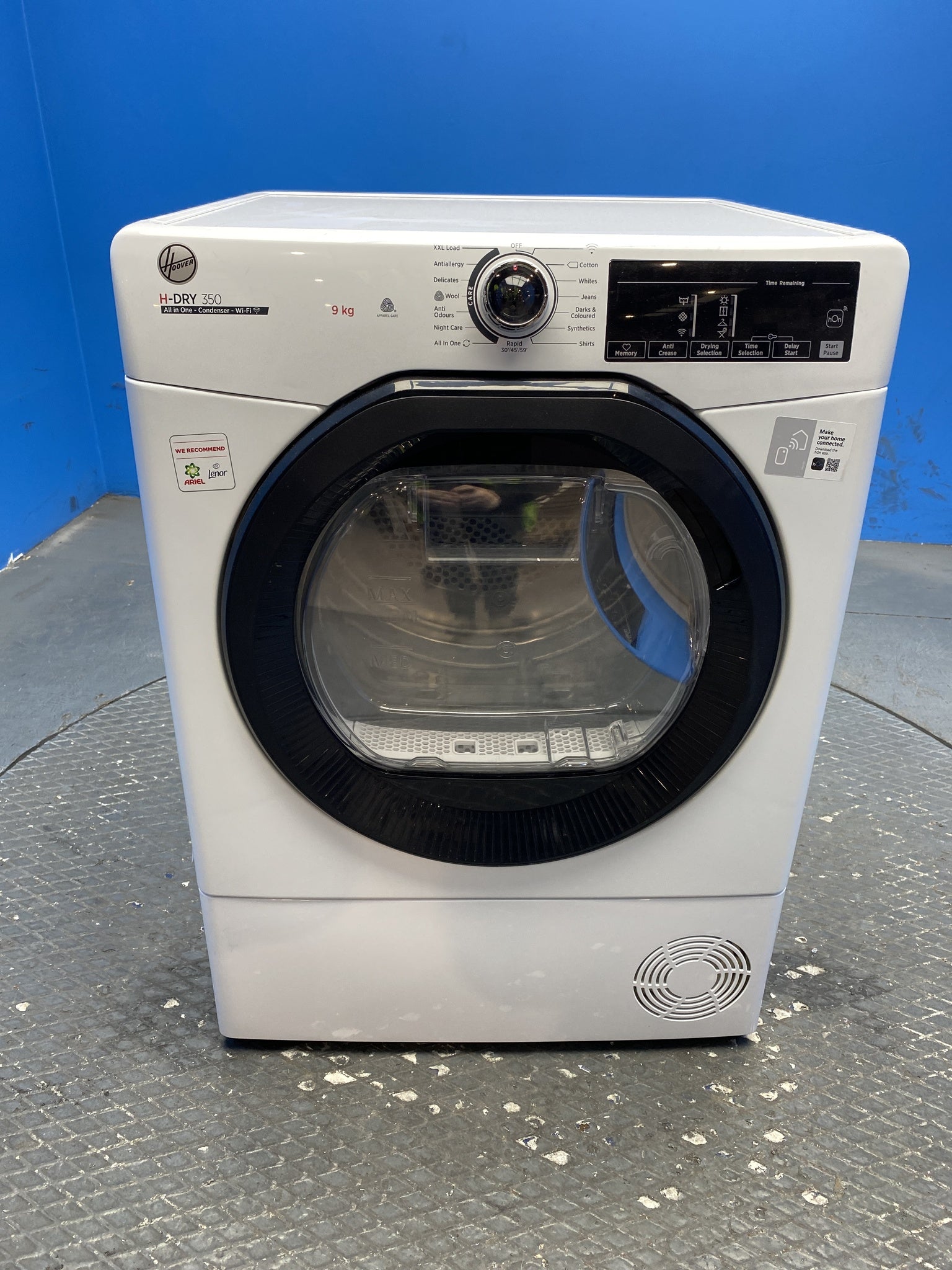 Hoover H-DRY 350 HREC9TBE-80 9kg Condenser Tumble Dryer