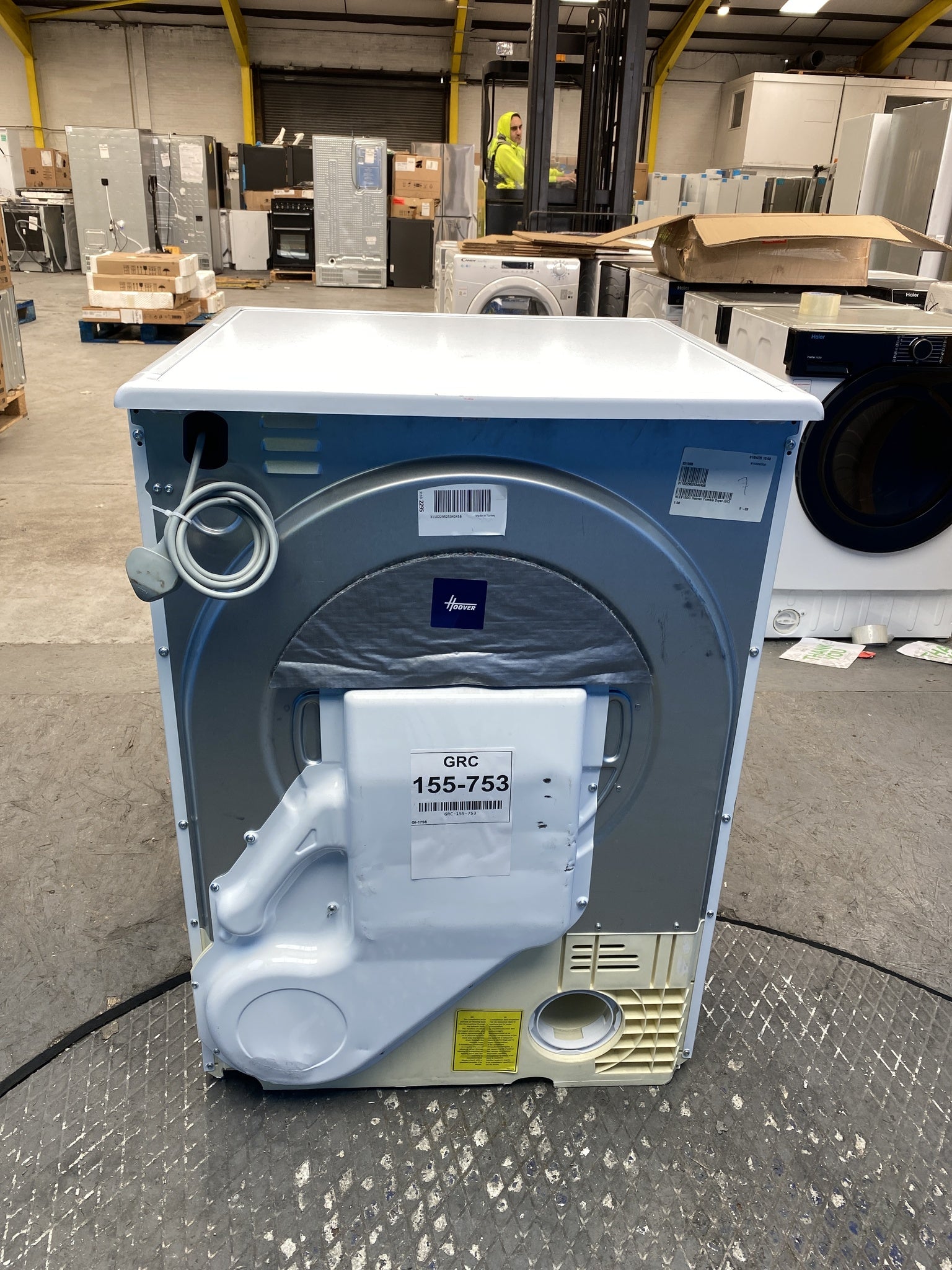 #GRC-155-753 - Hoover HLE V10DG-80 10kg Vented Tumble Dryer