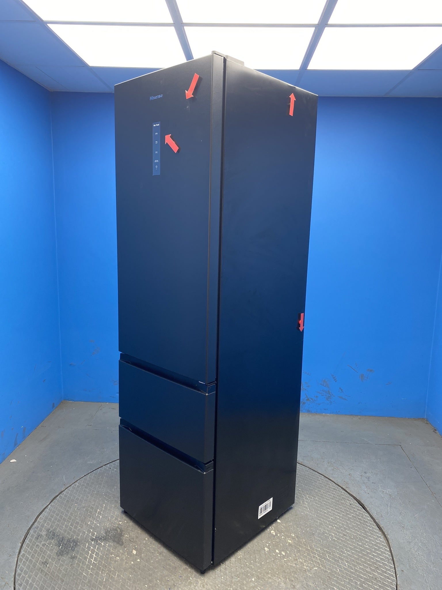 3 Door Fridge Freezer 70/30 D Energy Black