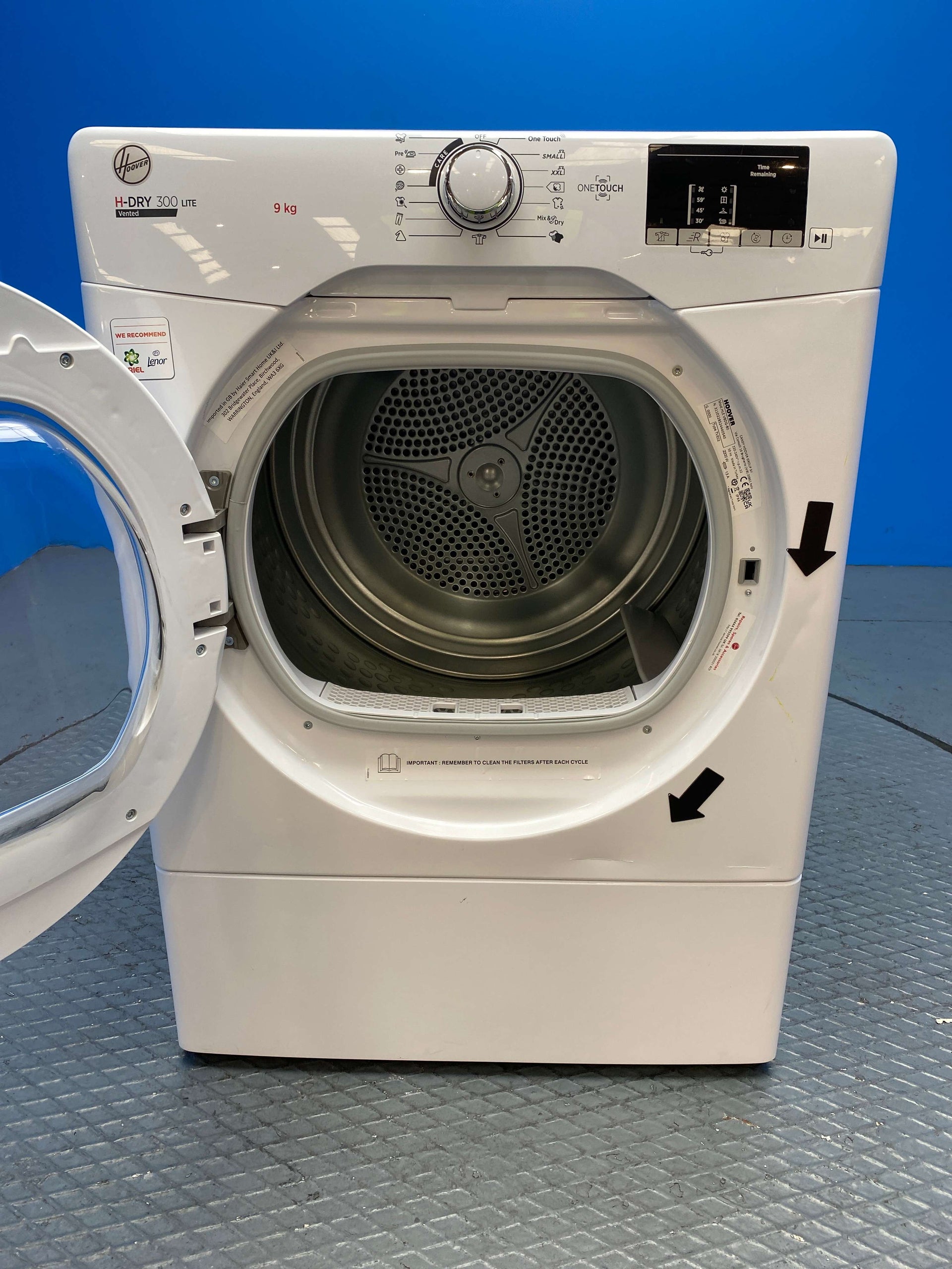 Hoover HLEV9DG 9kg Vented Tumble Dryer