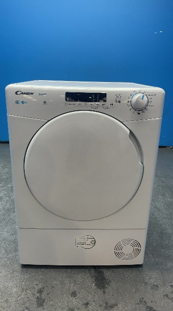 #GRC-162-852 - Candy Smart 9kg Condenser Tumble Dryer – WiFi Connected, White, G Energy Rating