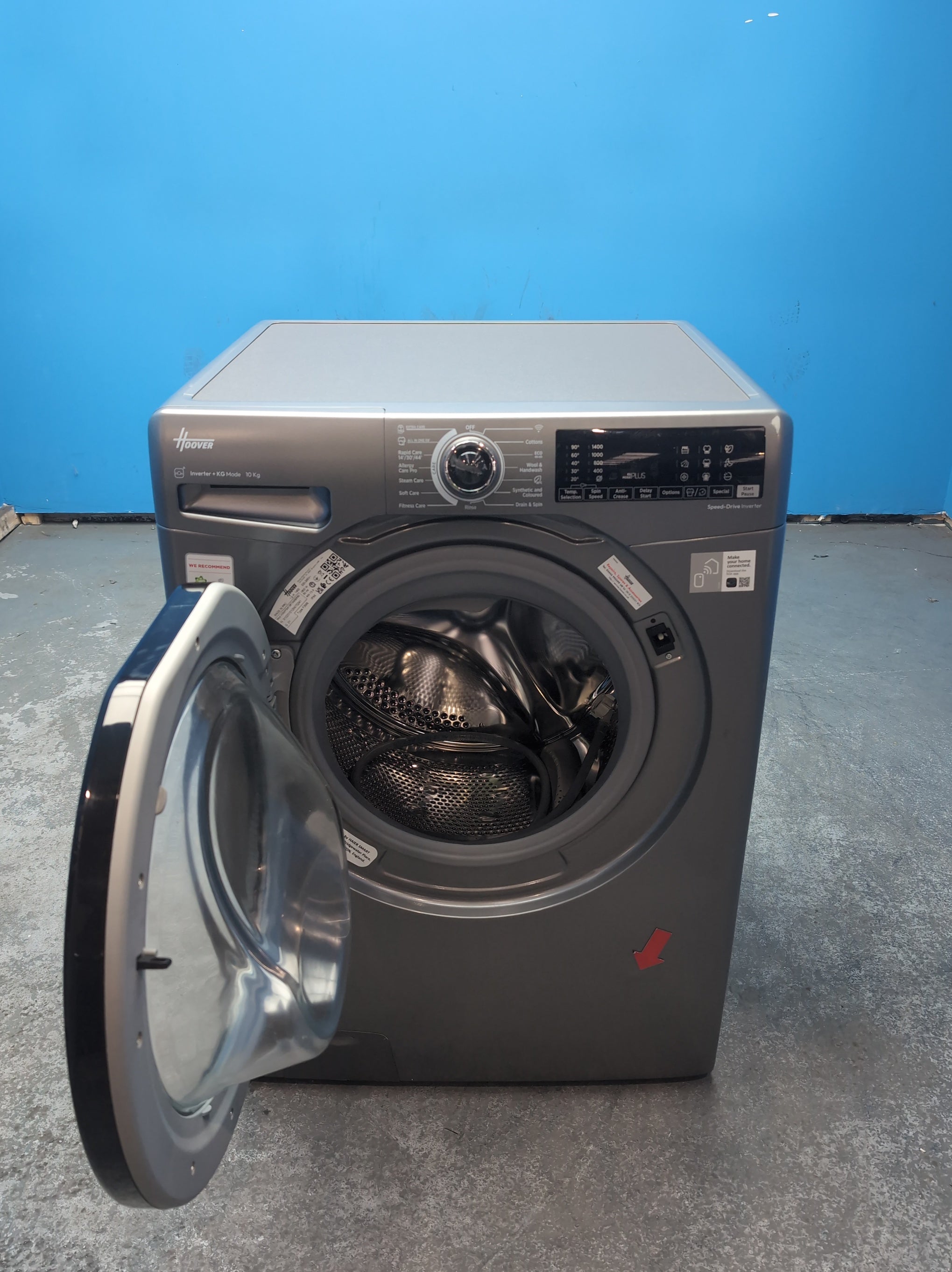 #GRC-163-658 - Hoover H-WASH 350 10kg 1400rpm Washing Machine – Eco-Power Inverter Motor