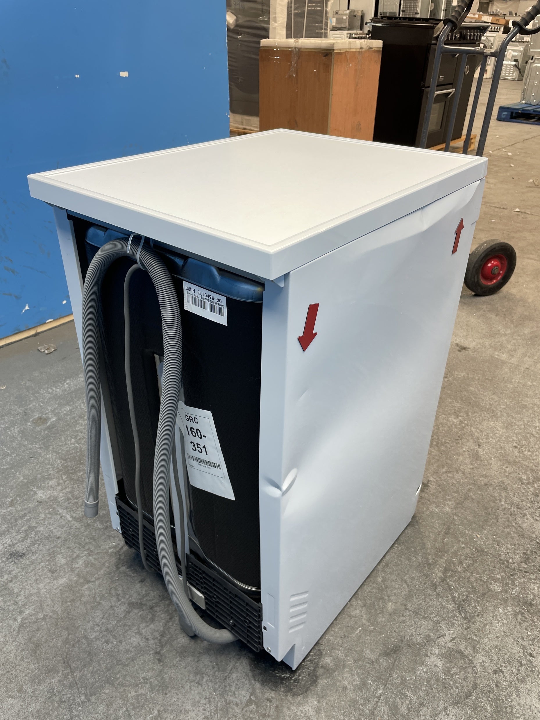 #GRC-160-351 - Candy CDPH 2L1049W Slimline 10 Place Brava Dishwasher