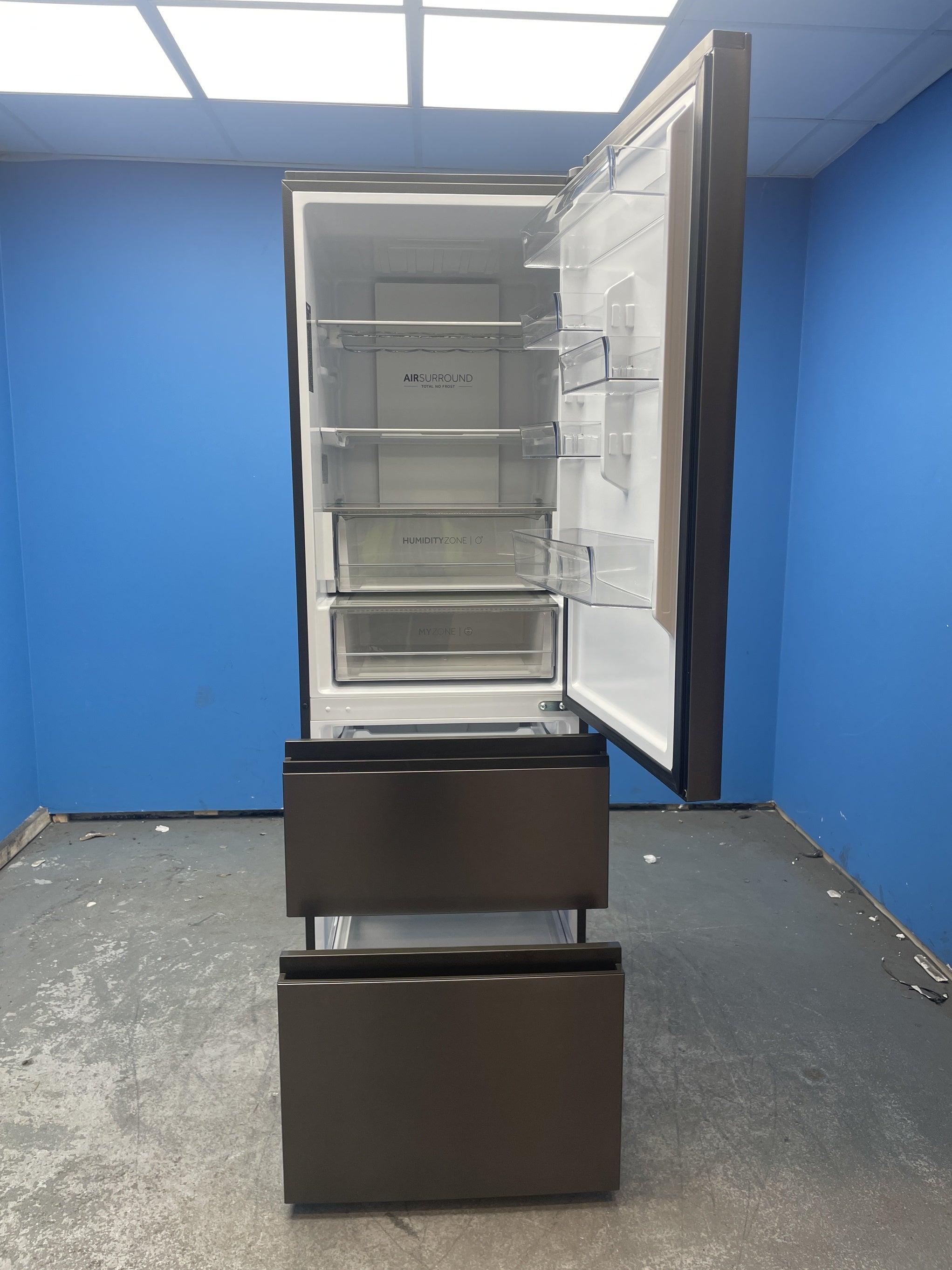 #GRC-159-542 - Haier HTW5618ENMP(UK) 3D 60 Series 5 Combi Fridge Freezer