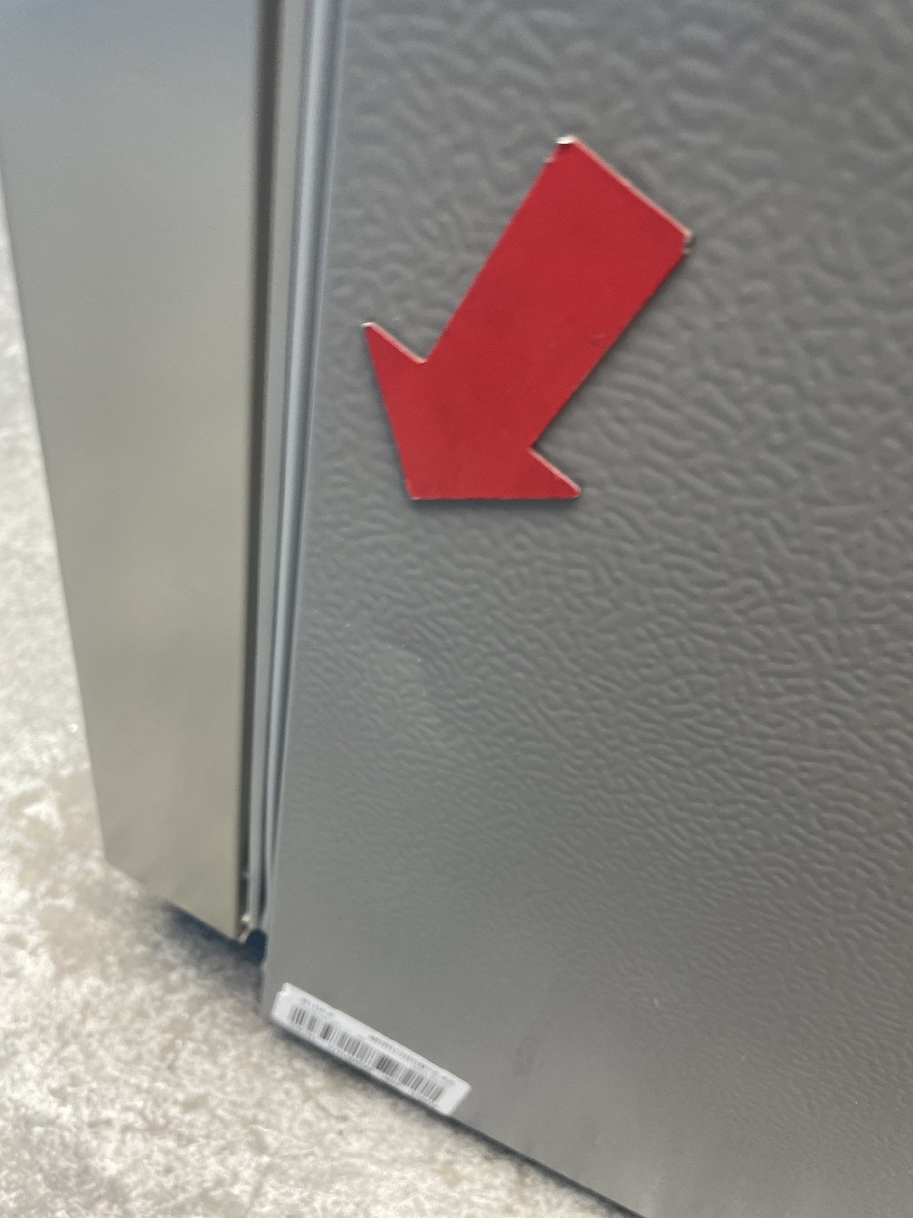 #GRC-158-802 - Midea MDRU385MTE46 185cm Frost Free Upright Freezer