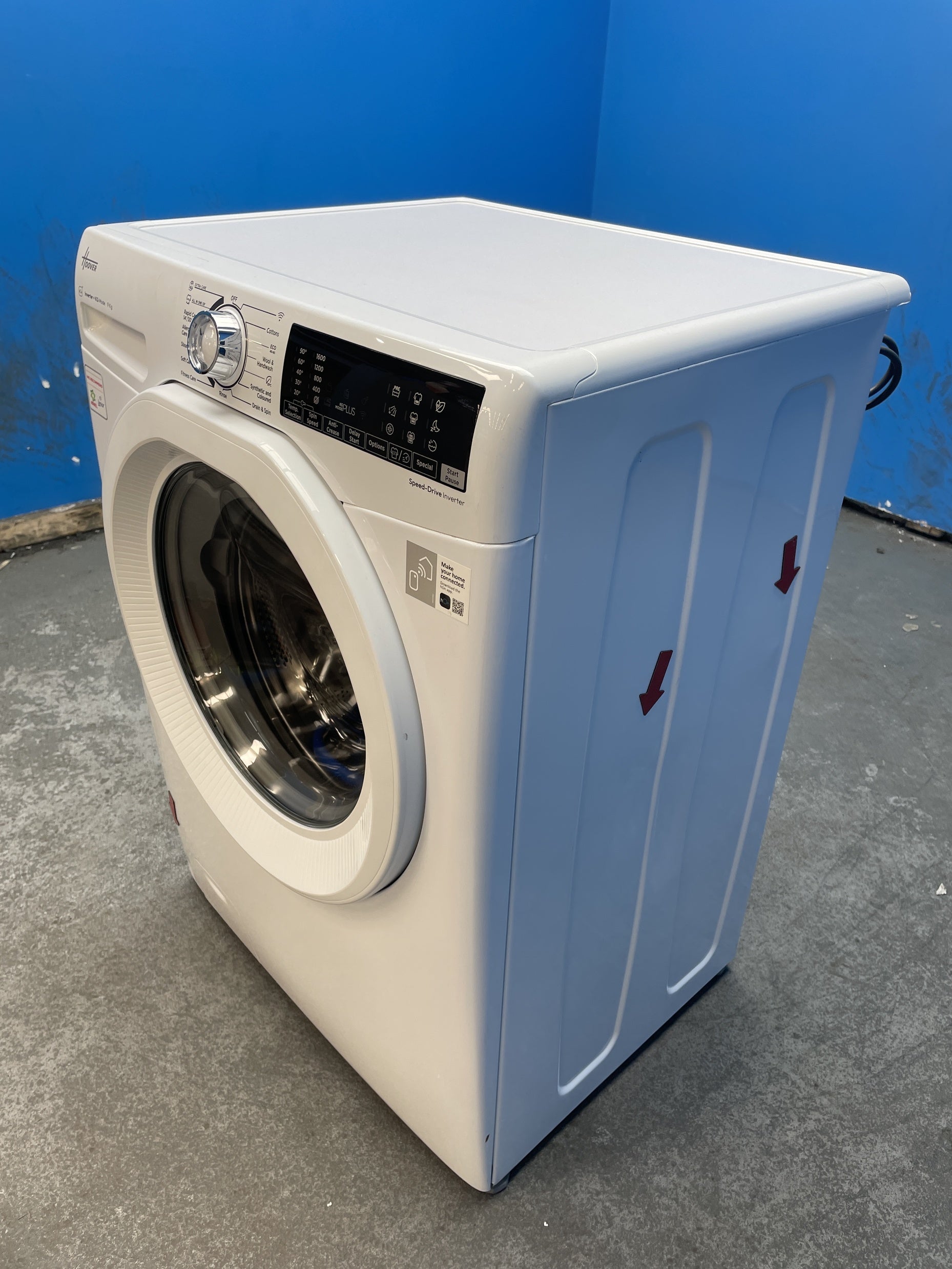 #GRC-159-600 - Hoover H-WASH 350 H3WPS696TAM6-80 9kg 1600rpm Washing Machine
