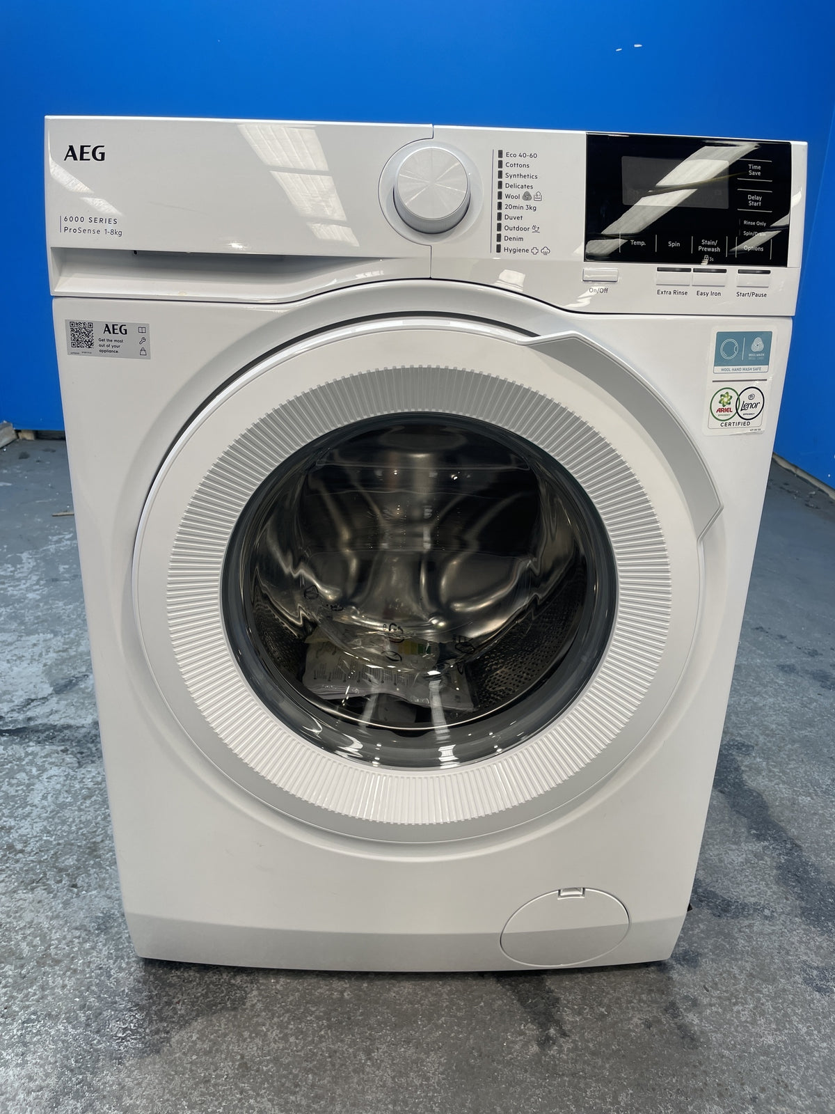 #GRC-158-286 - AEG 6000 Series ProSense LFR61842B 8kg 1400 Spin Washing Machine