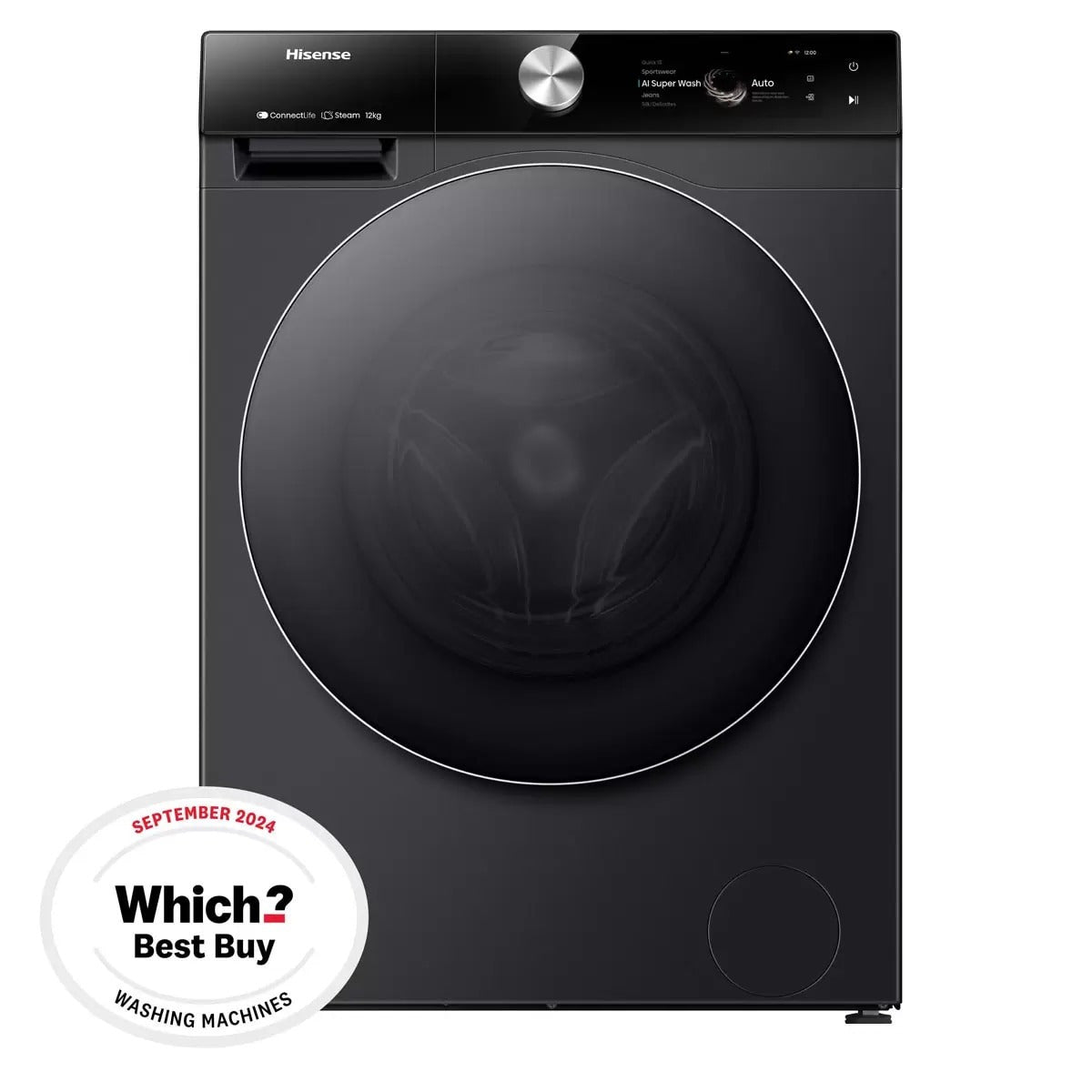Hisense 7S Series WF7S1247BB 12kg 1400 Spin AI Washing Machine – Renew 2 U