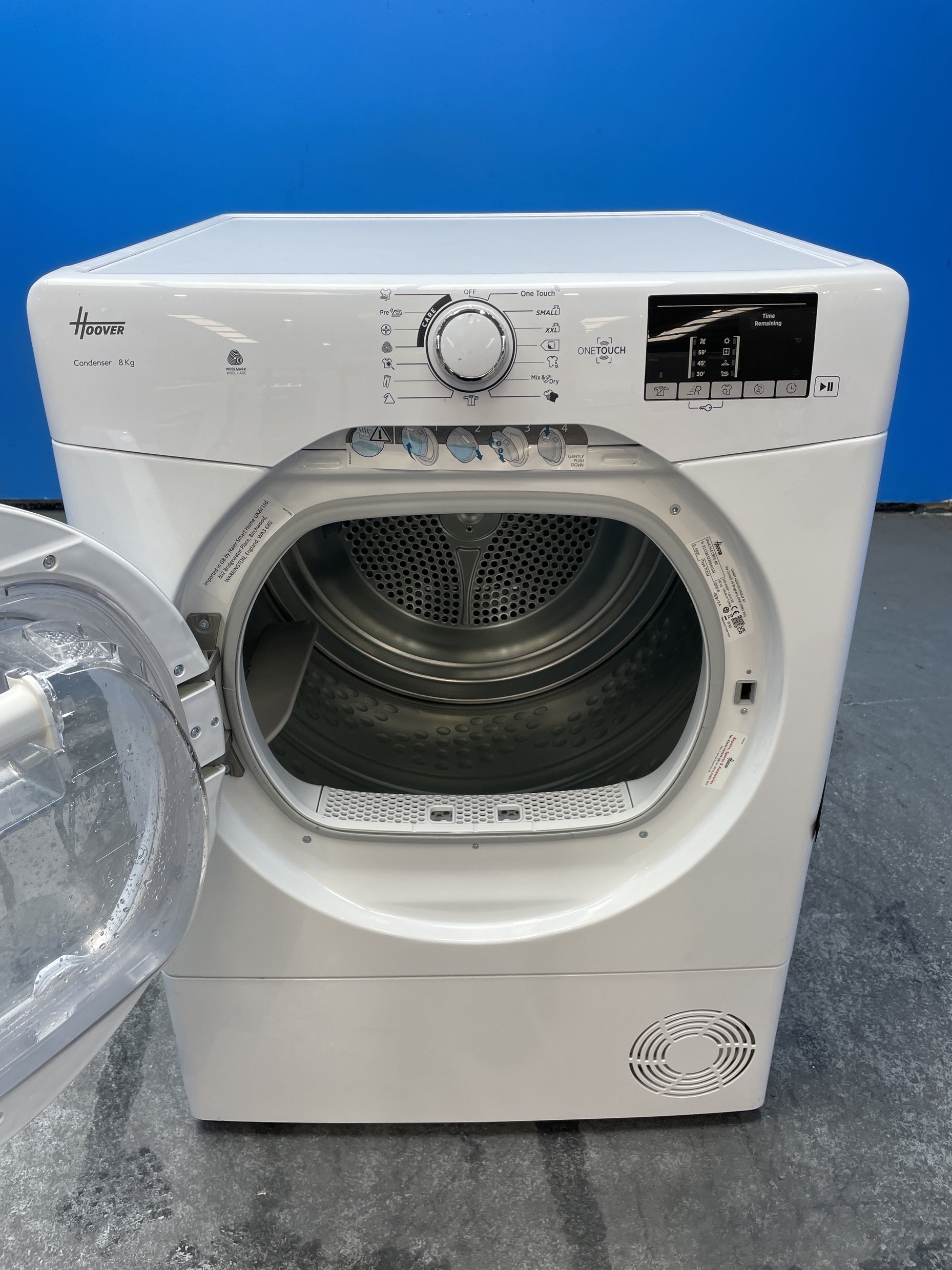 #GRC-162-681 - Hoover H-DRY 300 8kg Condenser Tumble Dryer – Sensor Drying, White