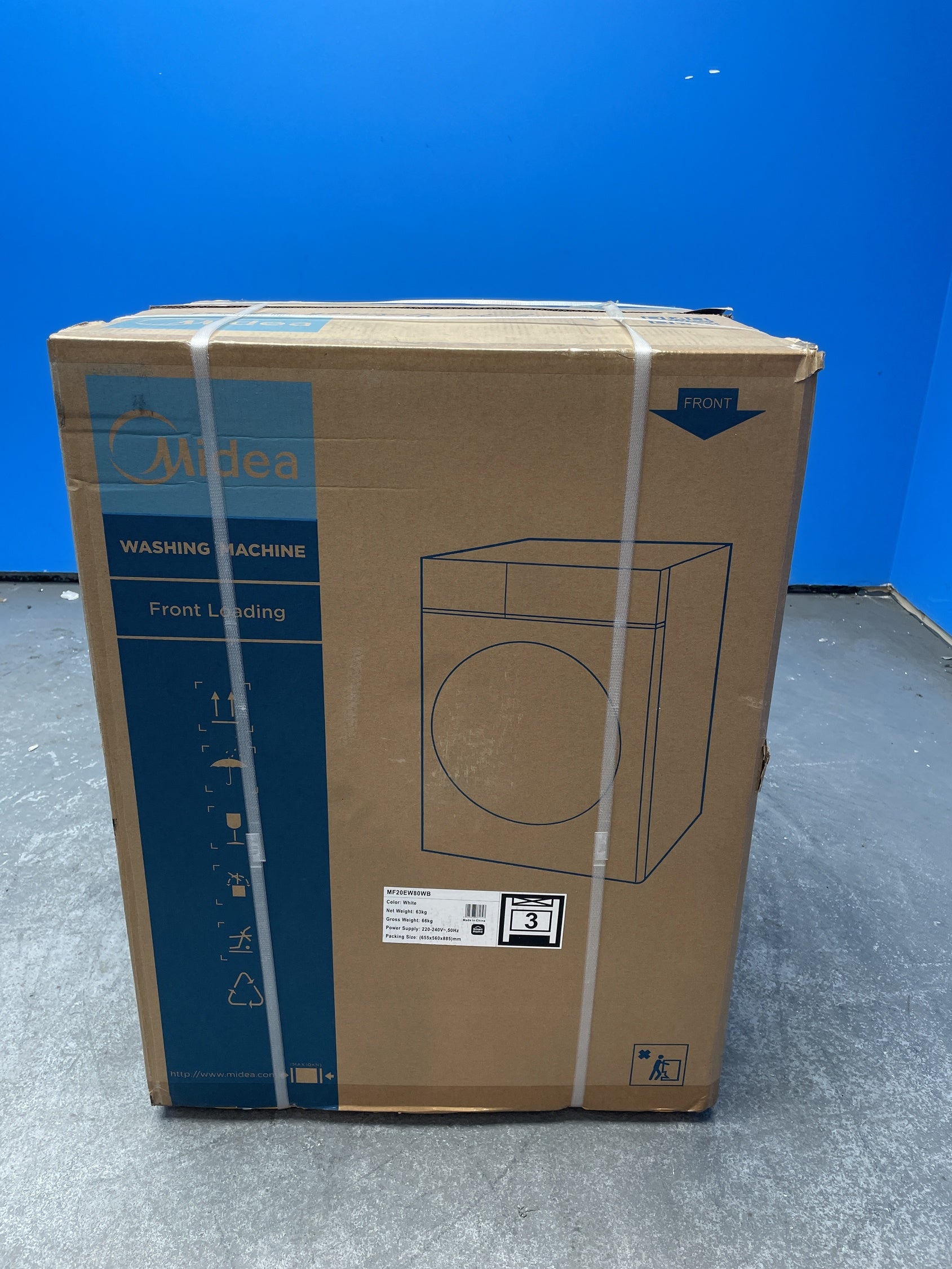 #GRC-158-896 - Midea MF20EW80WB Smart 8kg 1400rpm Washing Machine