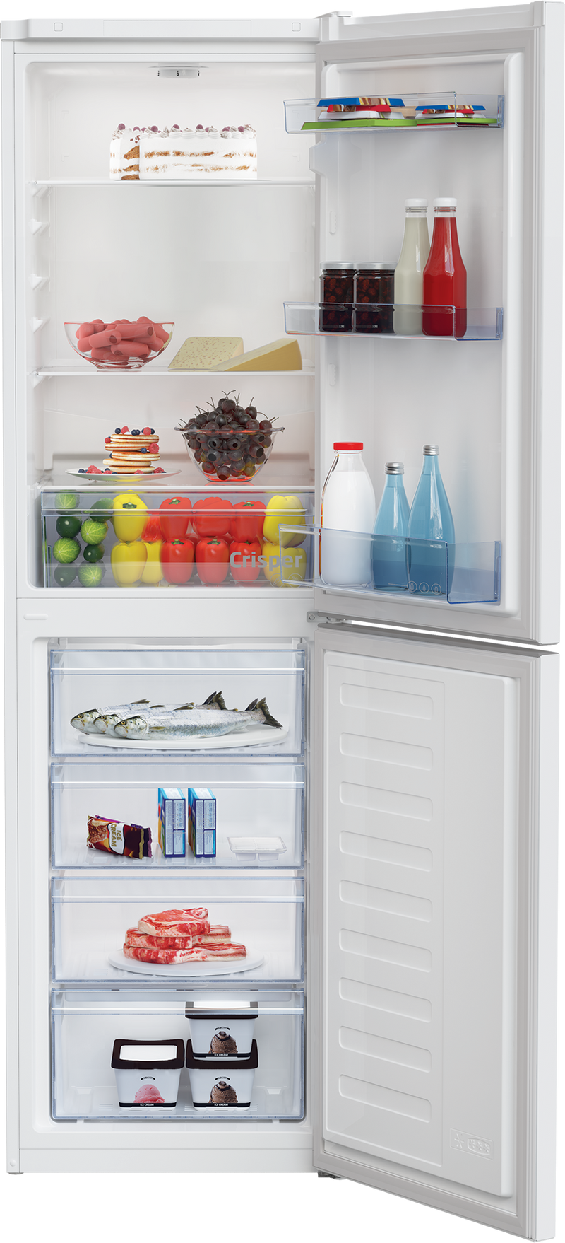 BEKO CSG4582W 286 Litre Frost-Free Combi Fridge Freezer - Renew 2 U