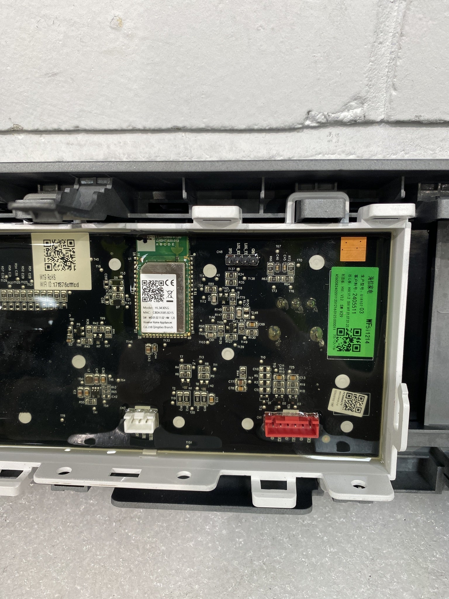 #GRC-158-140 - Hisense REMOVE - WF511245BBR Washing Machine PCB