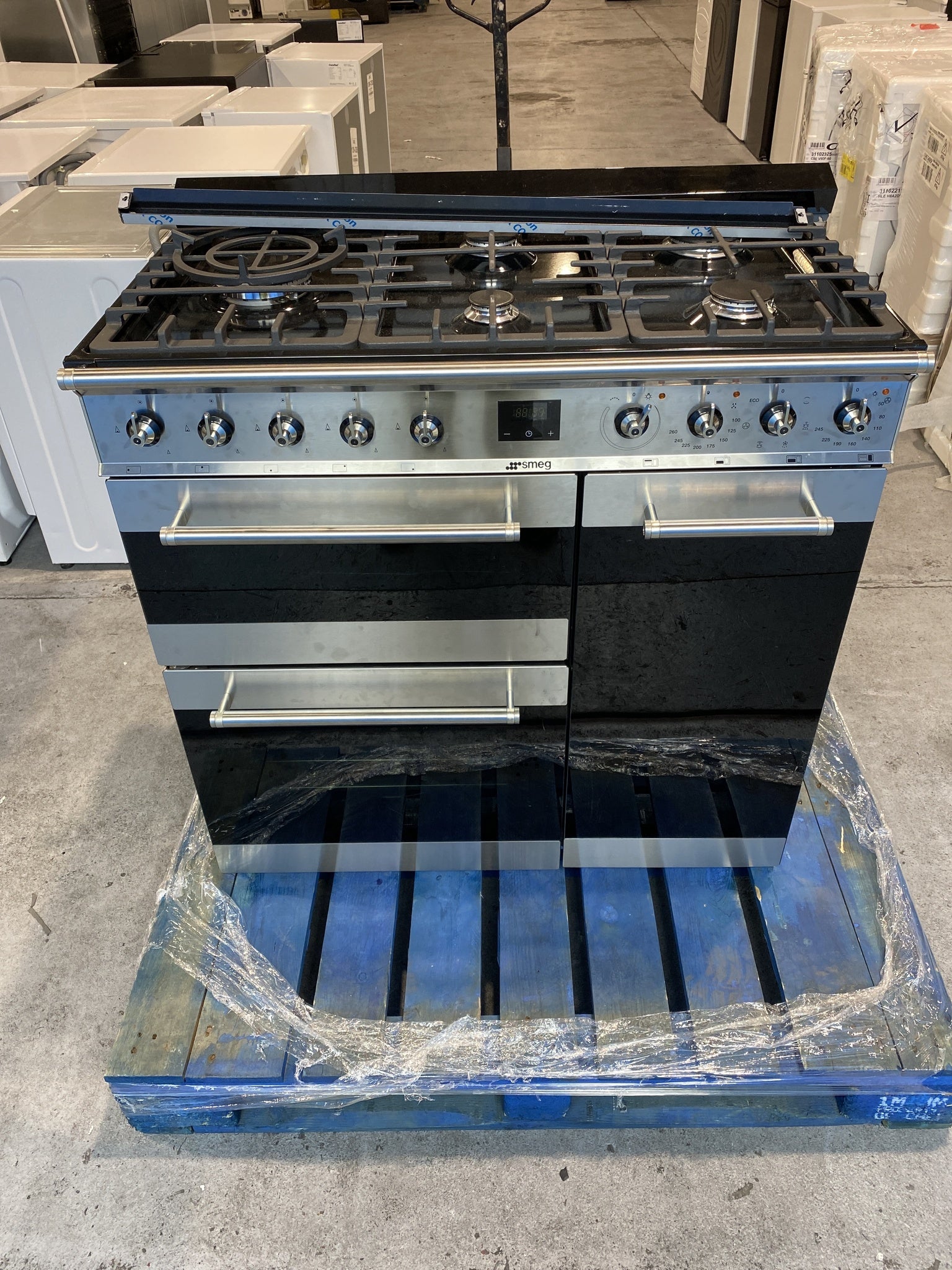 SMEG SY93-1 Symphony 90cm Dual Fuel Range Cooker