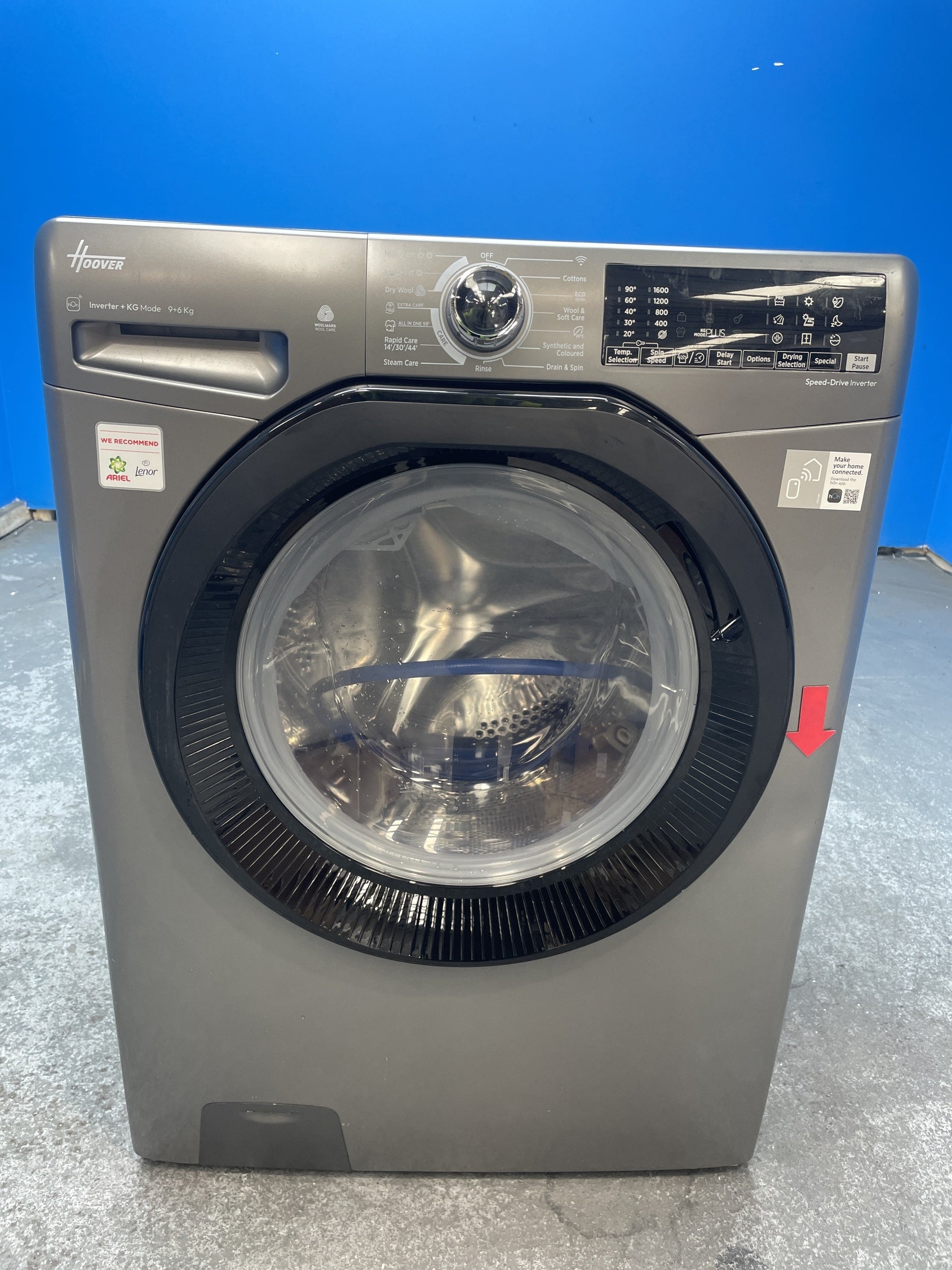 #GRC-160-015 - Hoover H3DPS6966TAMBR 9/6kg 1400 Spin Washer Dryer
