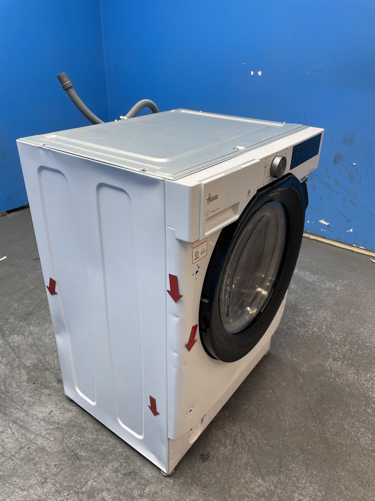 #GRC-163-863 - Hoover Integrated Washer Dryer – 9kg Wash, 6kg Dry, 1400rpm, WiFi Connected, White