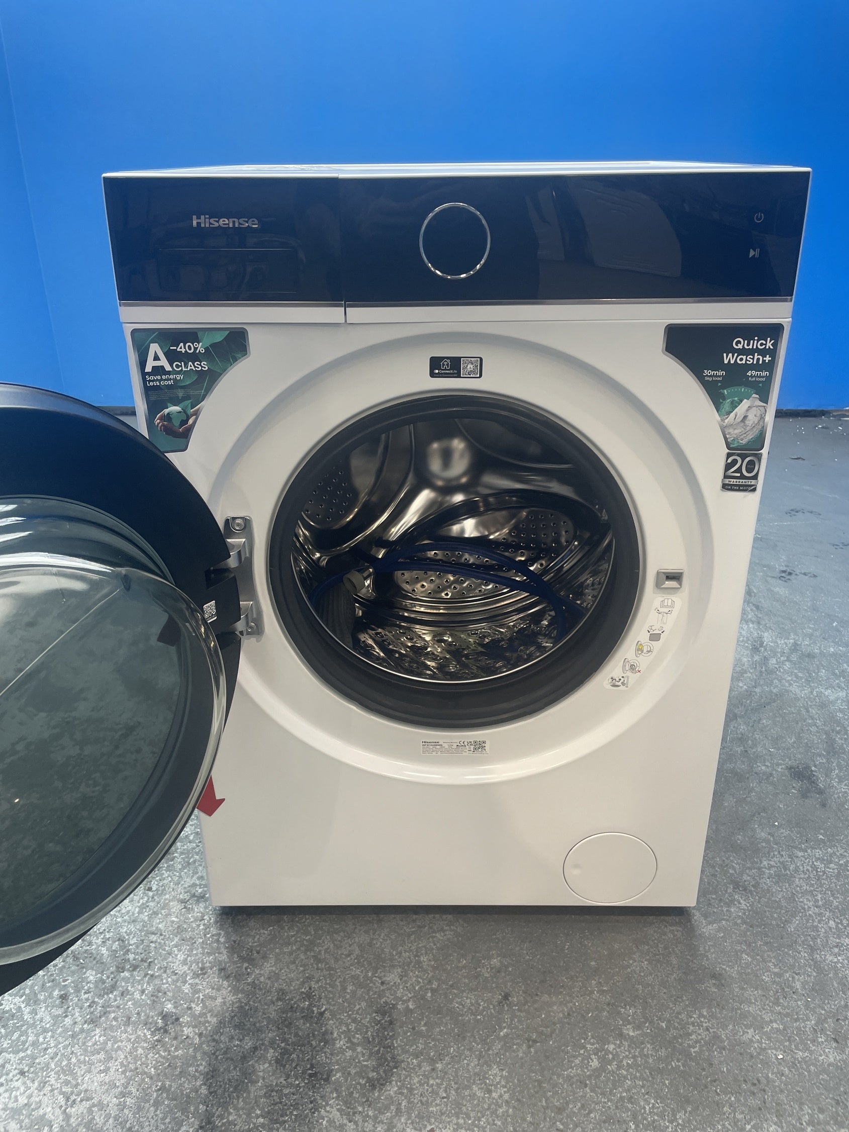 #GRC-136-280 - Hisense WF5I1045BWQ KitchenFit 5i 10.5 kg WiFi Washing Machine