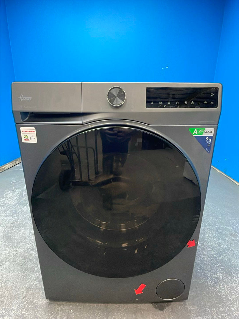 #GRC-157-299 - Hoover 9kg 1400rpm Washing Machine – ProActive Wash, KG Mode Sensor, Graphite