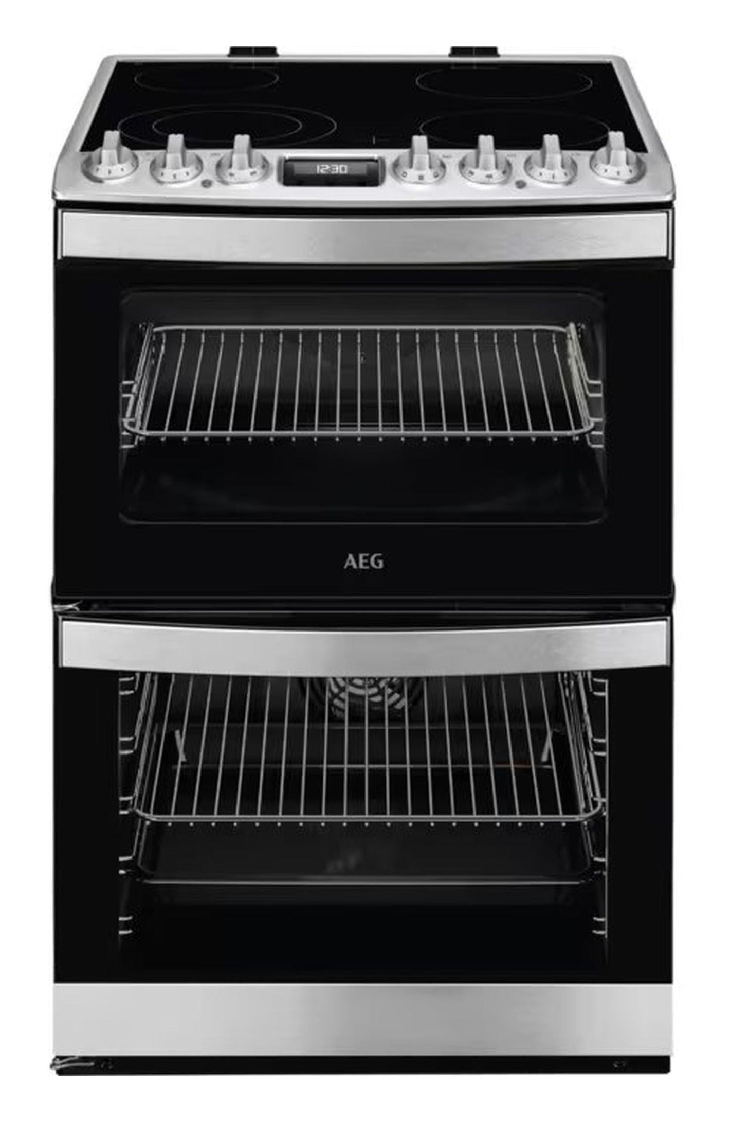 AEG 60cm Electric Double Oven Cooker – SteamBake, Catalytic Cleaning, S/Steel – Renew 2 U