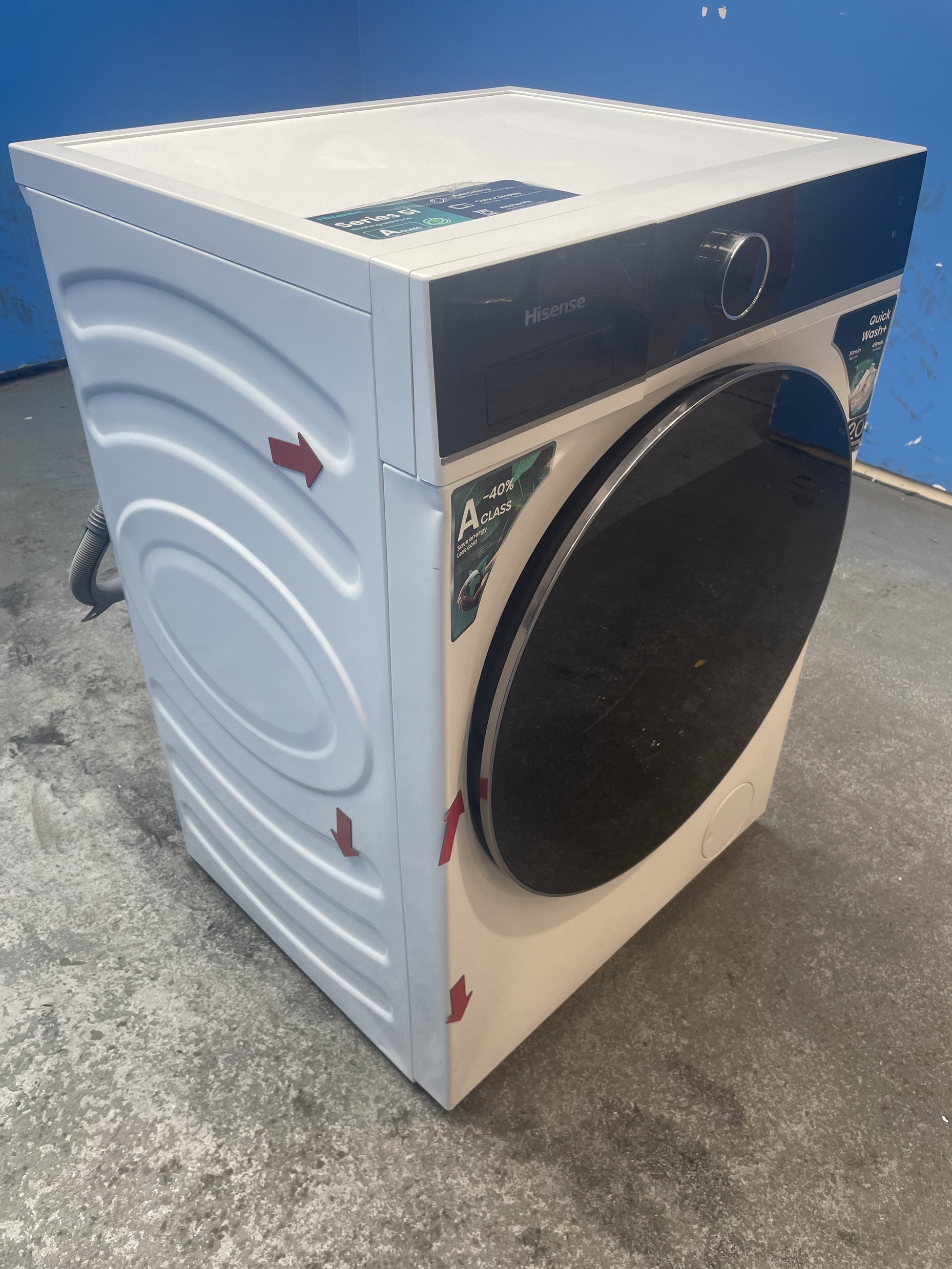 #GRC-136-280 - Hisense WF5I1045BWQ KitchenFit 5i 10.5 kg WiFi Washing Machine