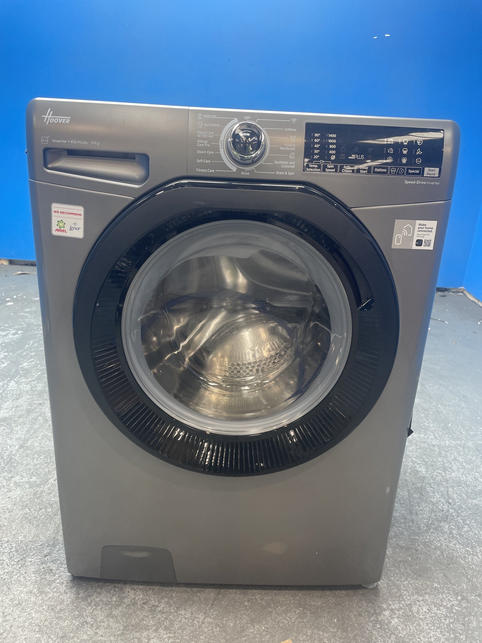 #GRC-159-273 - Hoover H3WPS496TAMBR680 9kg 1400 Spin Washing Machine